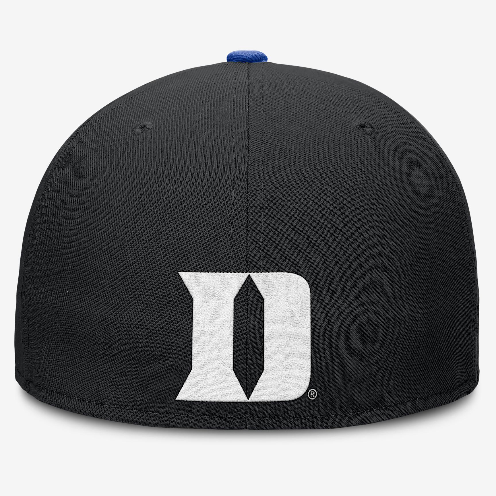 Duke Primetime True Nike Mens Dri-FIT College Fitted Hat | NC1108HZDU-1UZ Product Image