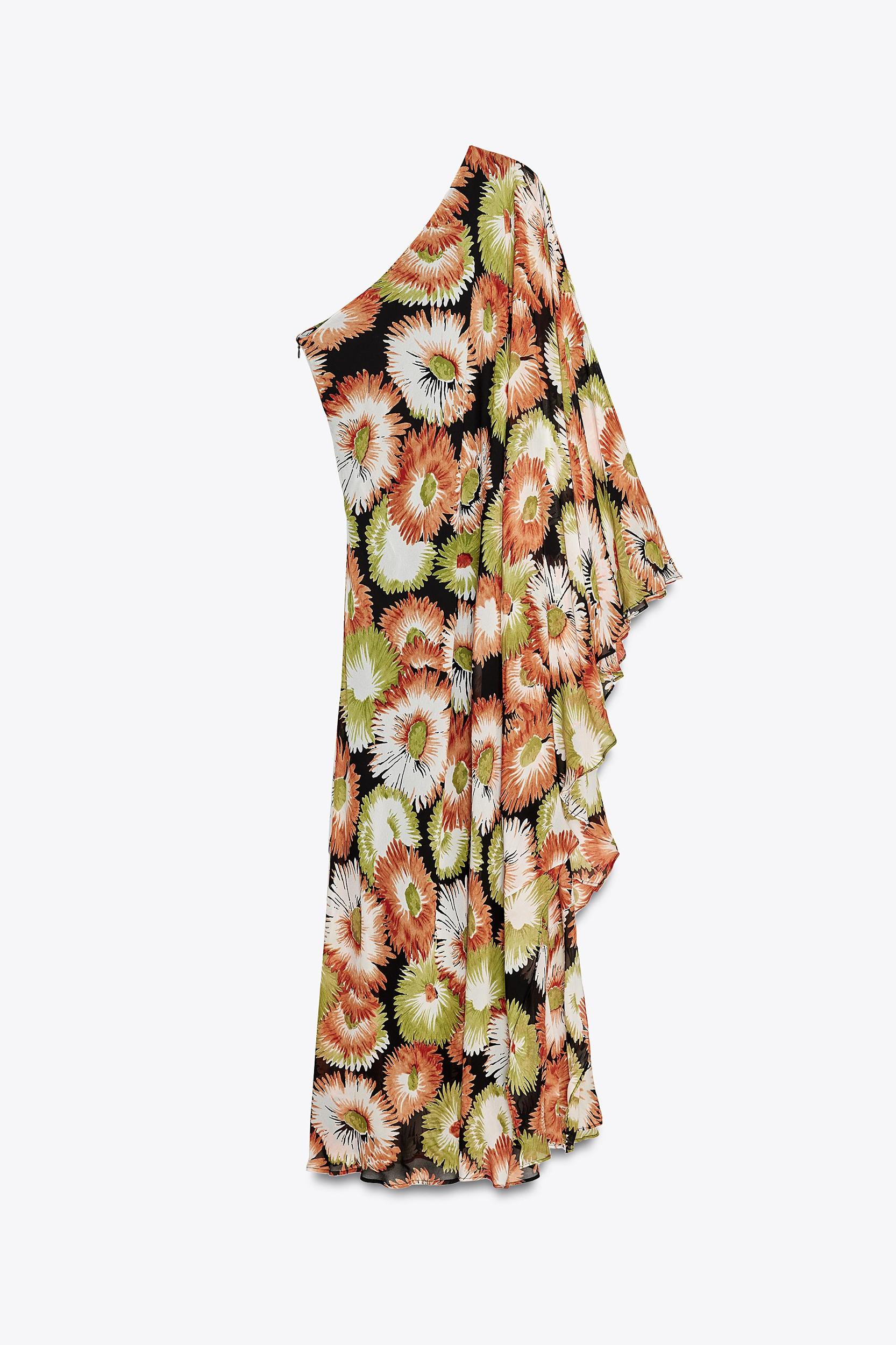 ZW COLLECTION ASYMMETRIC FLORAL PRINT DRESS Product Image