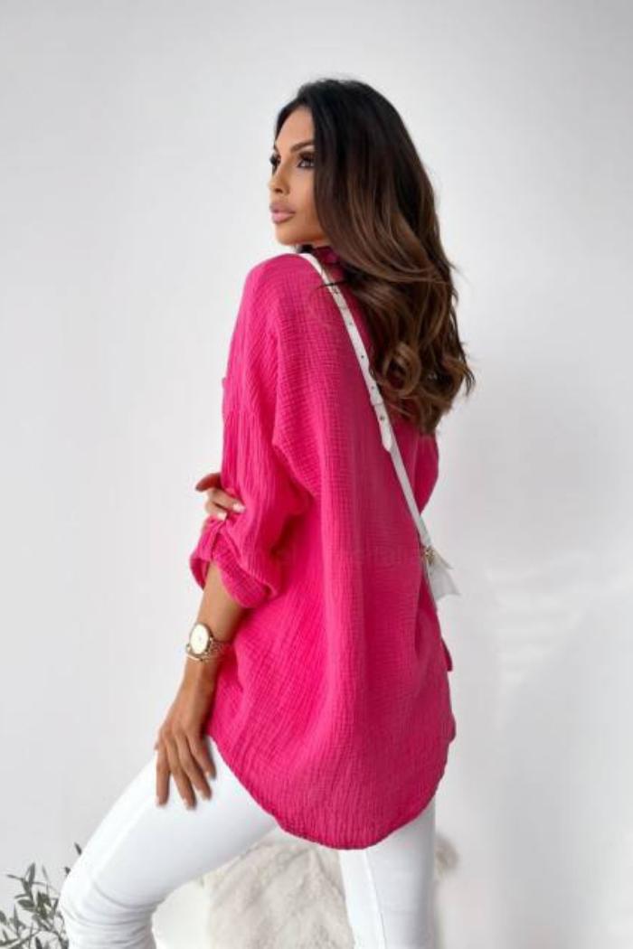 Long Sleeve Oversize Button Down Shirt Product Image