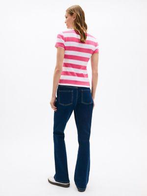 Rugby Stripe Crewneck T-Shirt Product Image