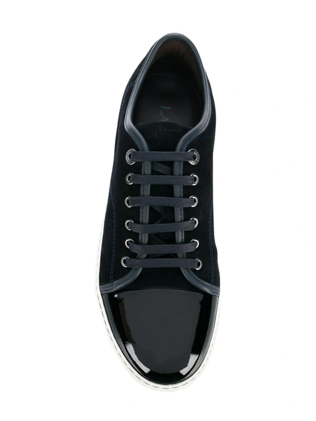Black DBB1 Suede & Patent Leather Sneakers Product Image