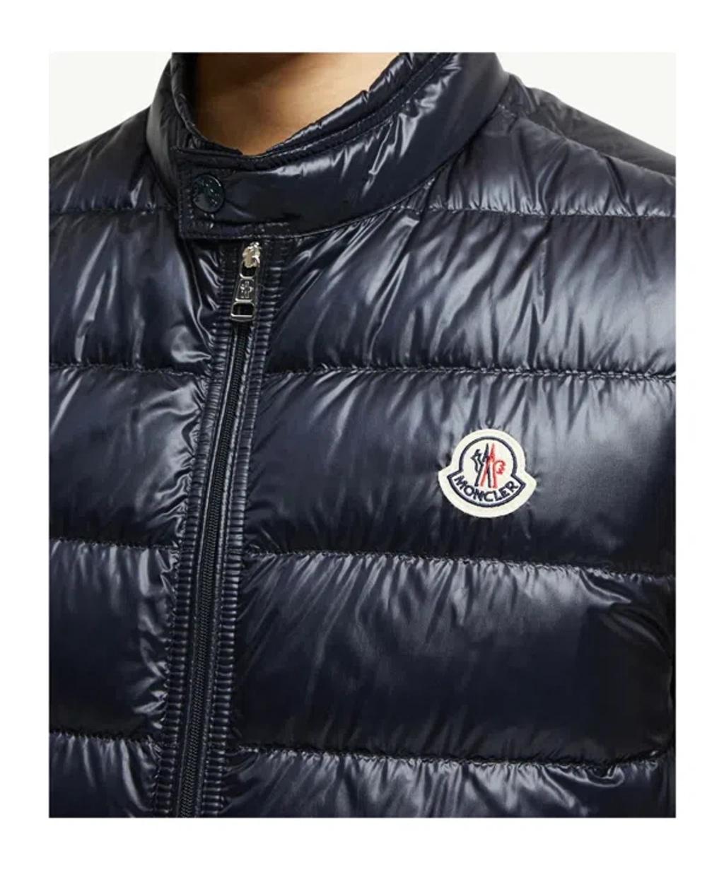 MONCLER High Collar Puffer Quilted Sleeveless Jacket In Black Product Image