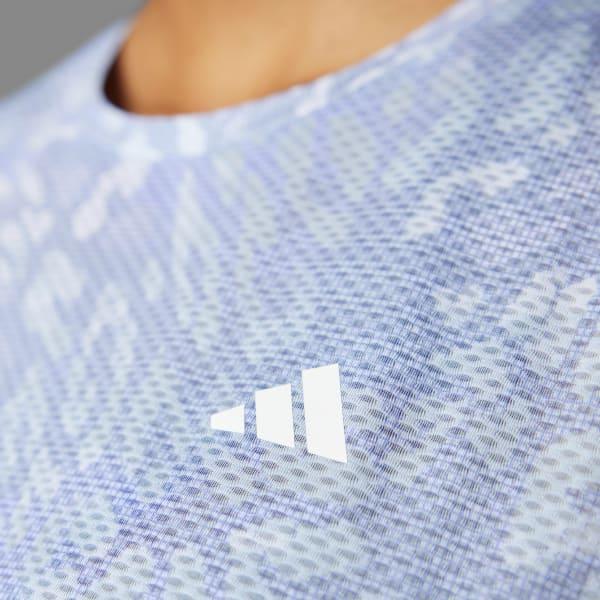adidas Own the Run CLIMACOOL 3-Stripes Tank Top Dash Grey L Womens Product Image