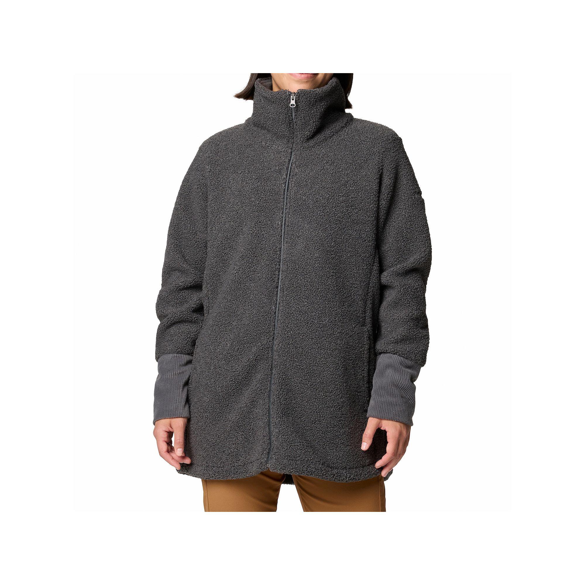 Women's Columbia Blue Point Creek Zip Front Fleece Jacket, Size: XXL, Shark Product Image