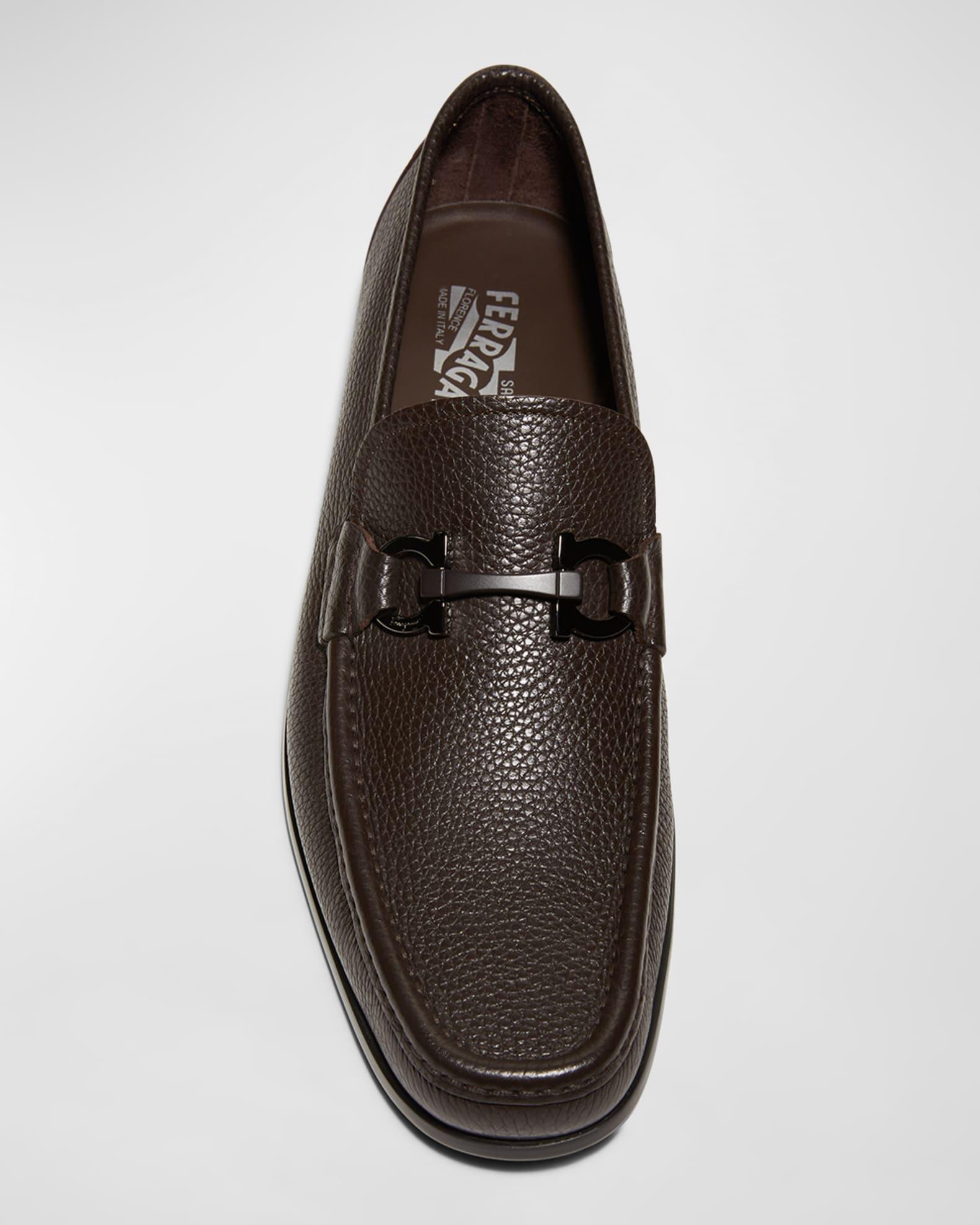 Men's Grandioso Grained Calfskin Gancini Loafer Product Image