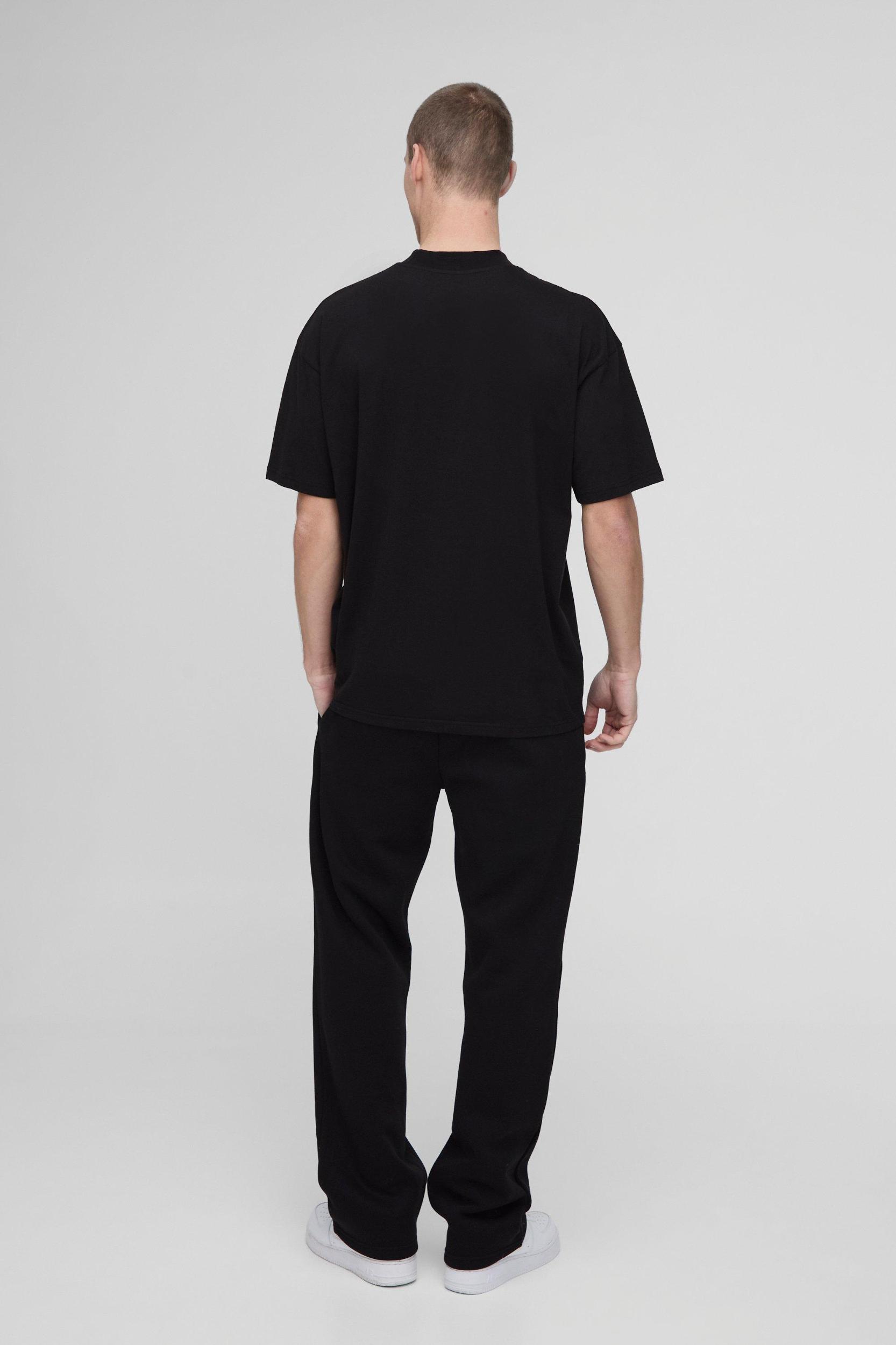 Basic Oversized Extended Neck T-Shirt | boohooMAN USA Product Image