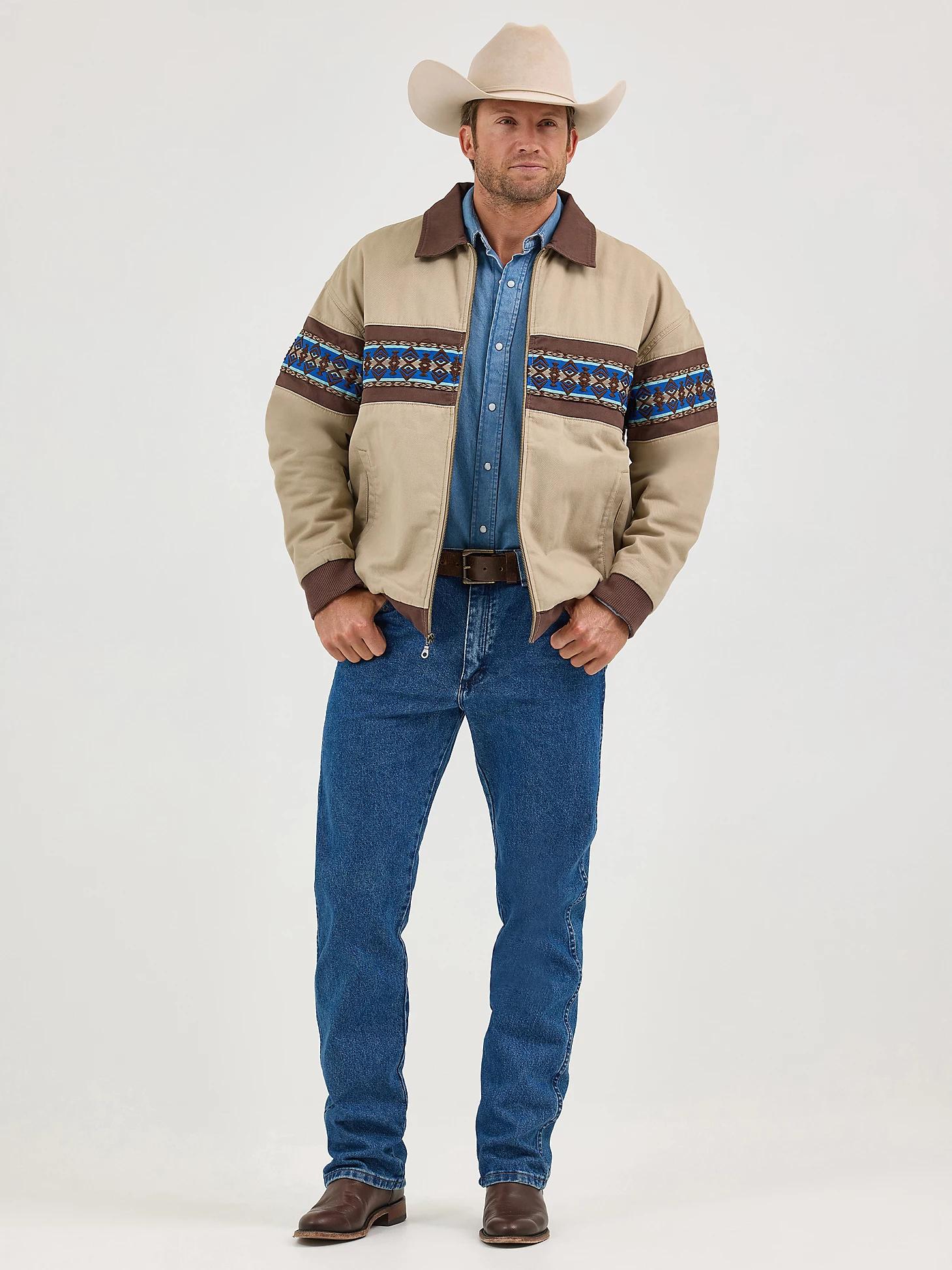 Men's Wrangler® Checotah® Bomber Jacket in North Shore Product Image