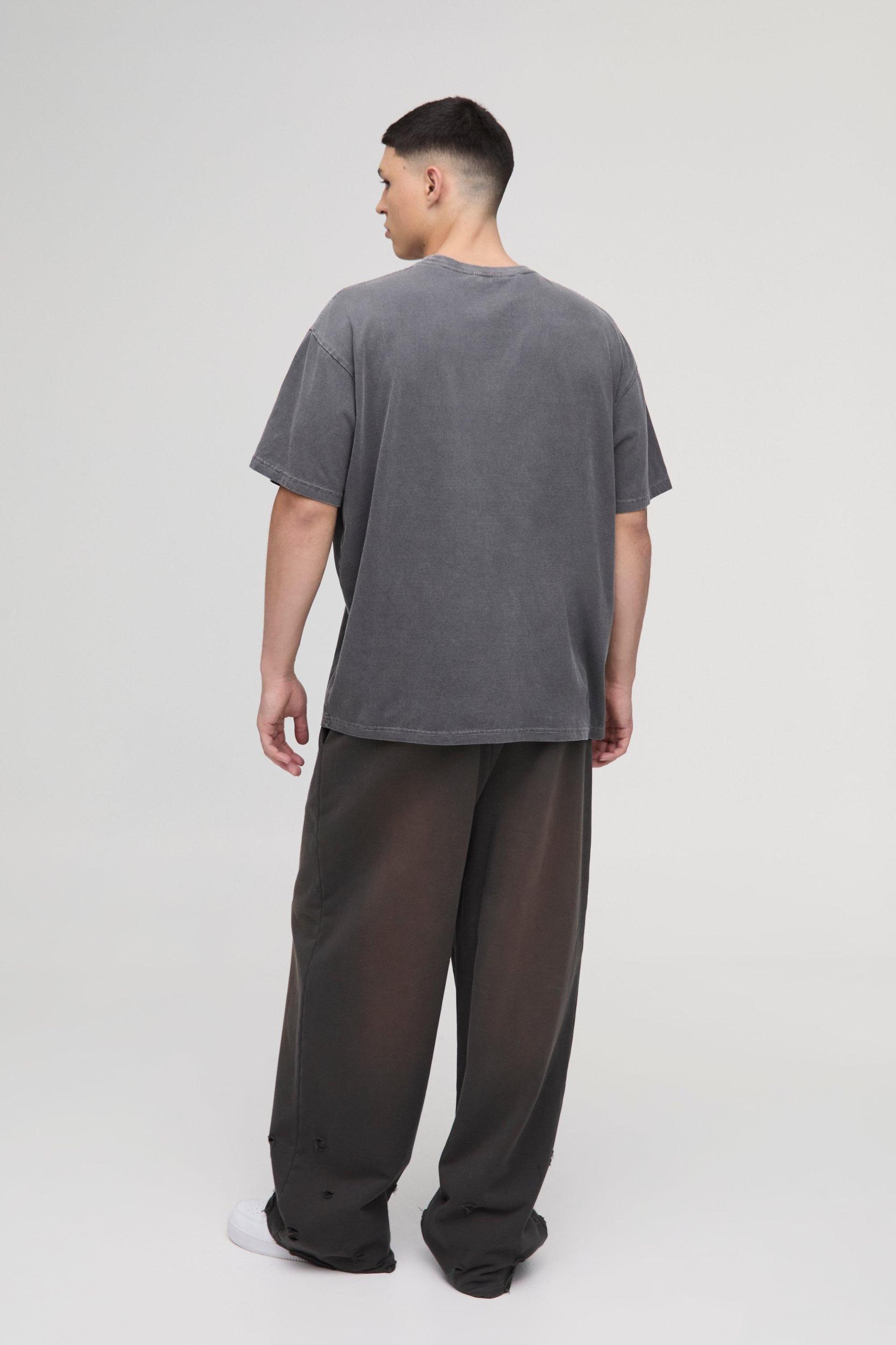 Oversized Renaissance Cherub Washed T-Shirt | boohooMAN USA Product Image