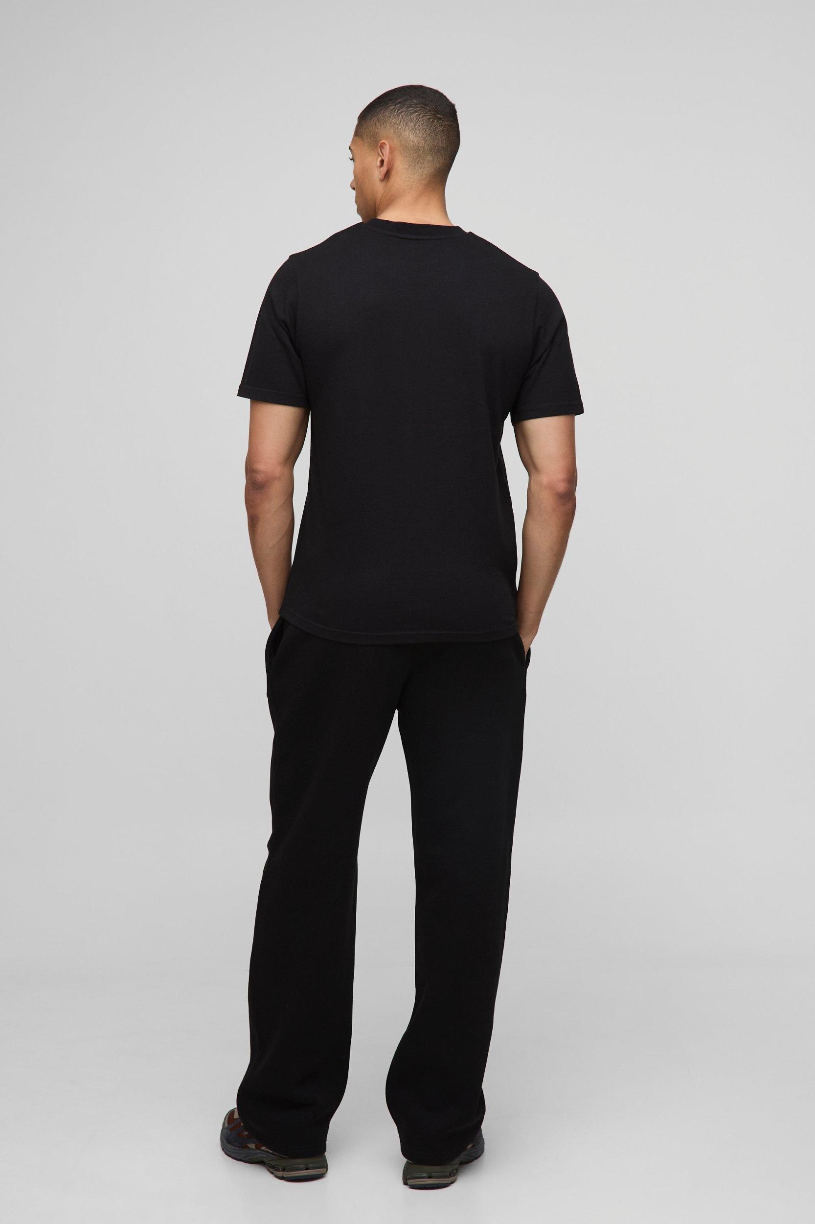 330GSM Relaxed Fit BM Signature Jogger | boohooMAN USA Product Image