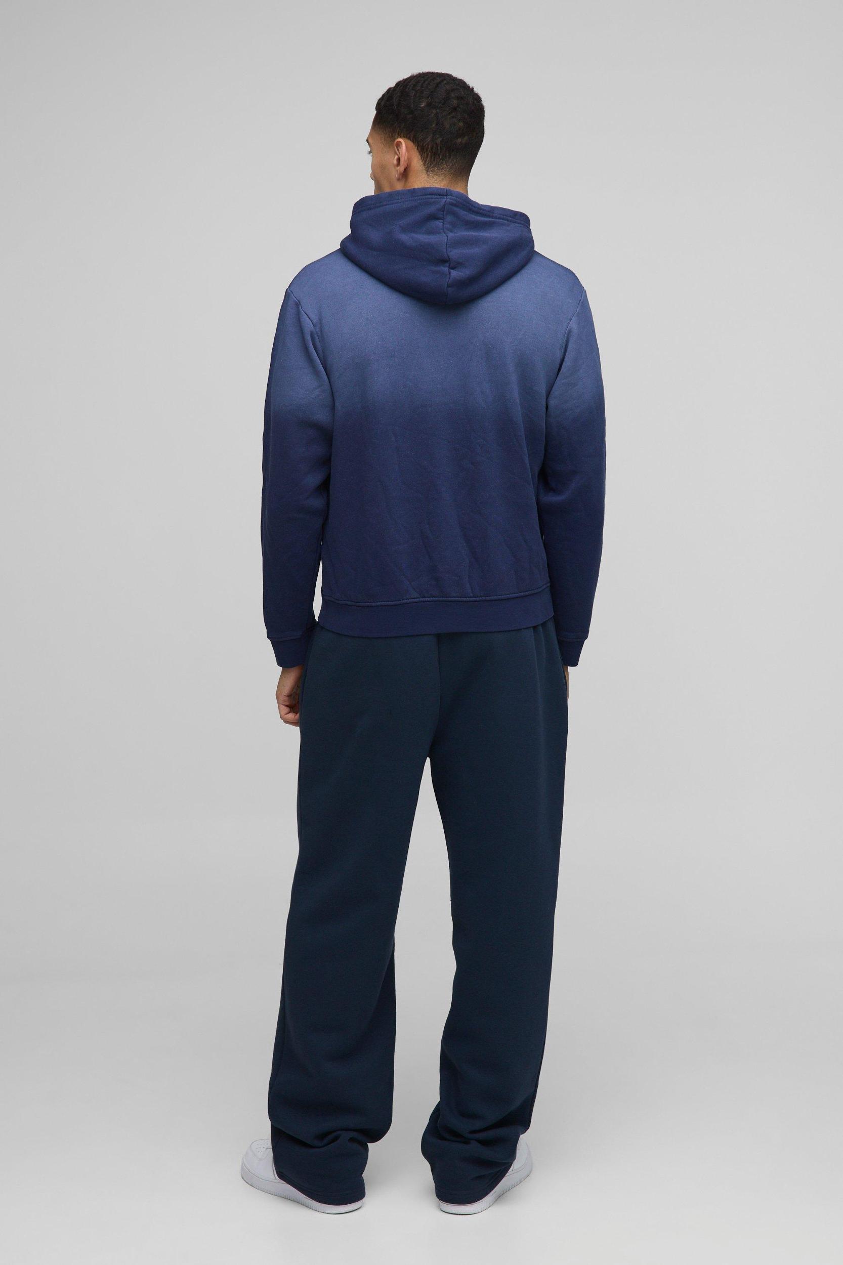 Boxy Spray Wash Graphic Hoodie | boohooMAN USA Product Image