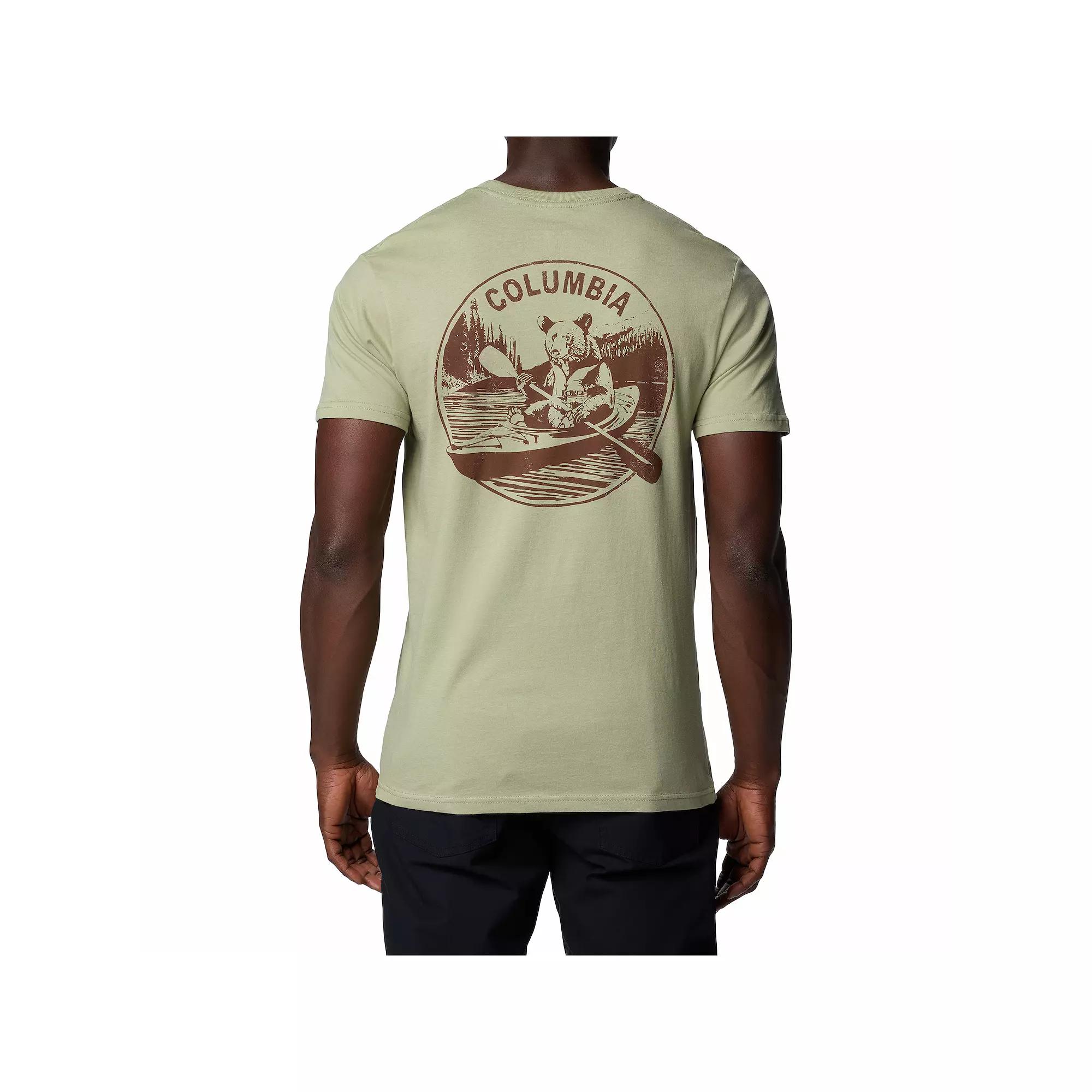 Men's Columbia Outdoor Gear Short Sleeve Graphic Tee, Size: Small, Safari Product Image