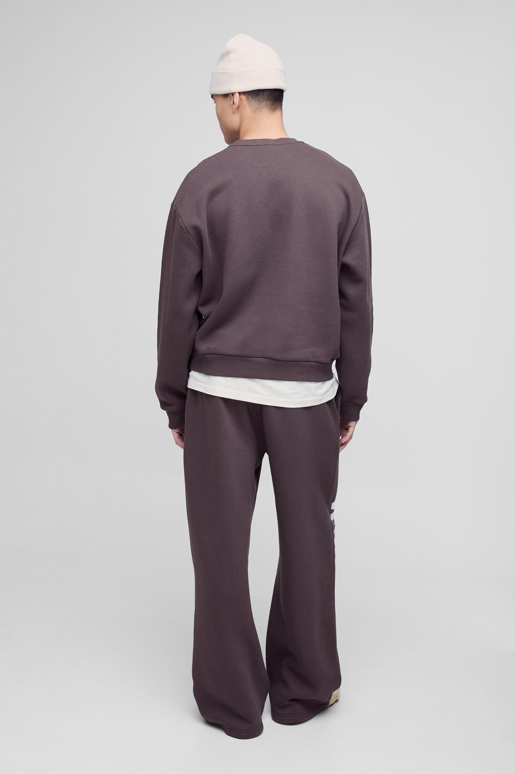 Oversized Boxy Sweatshirt Worldwide Print Tracksuit | boohooMAN USA Product Image