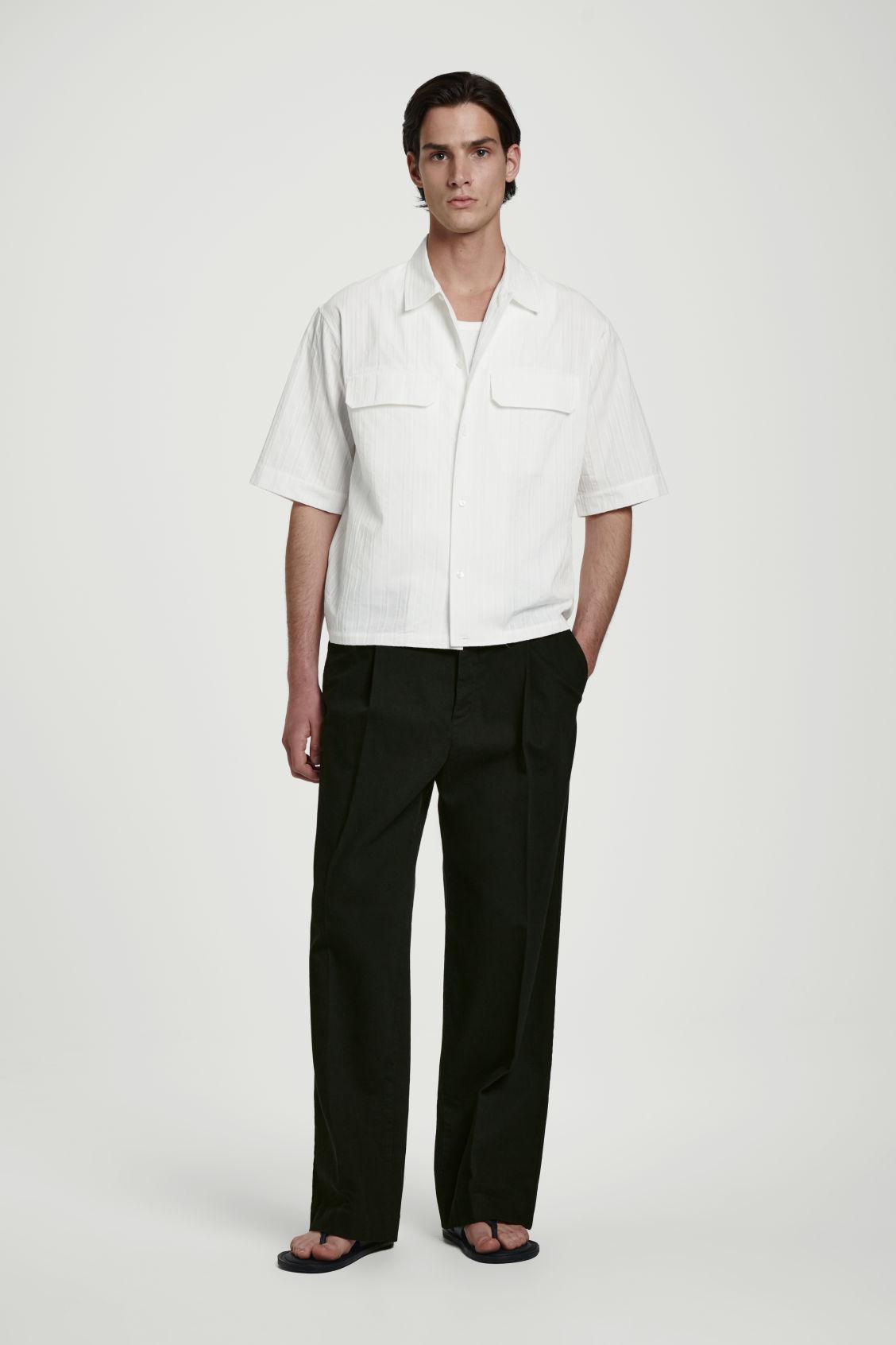 RELAXED FLAP-POCKET UTILITY SHIRT Product Image