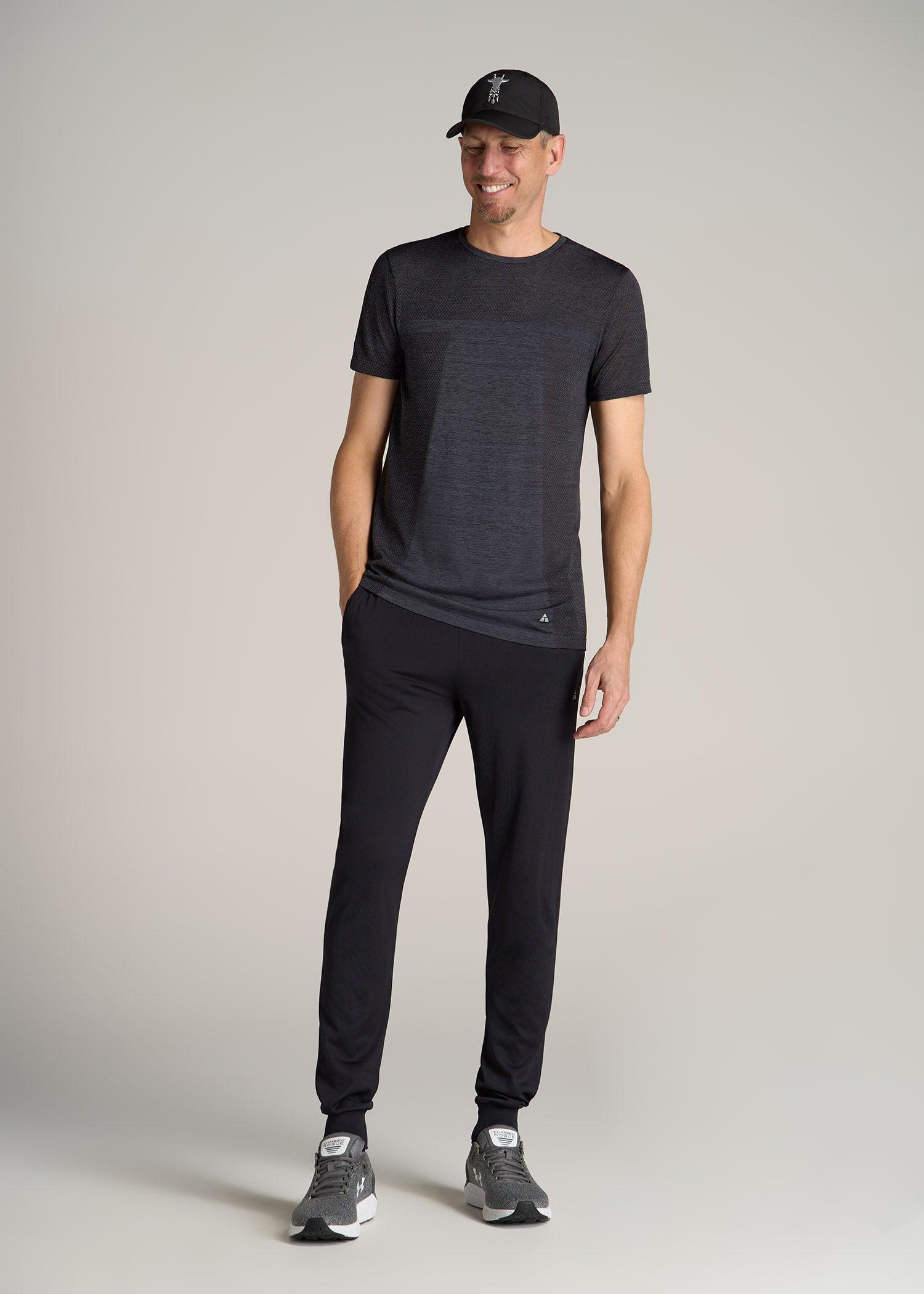 A.T. Performance MODERN-FIT Engineered Athletic Tall Tee in Charcoal Mix Male Product Image