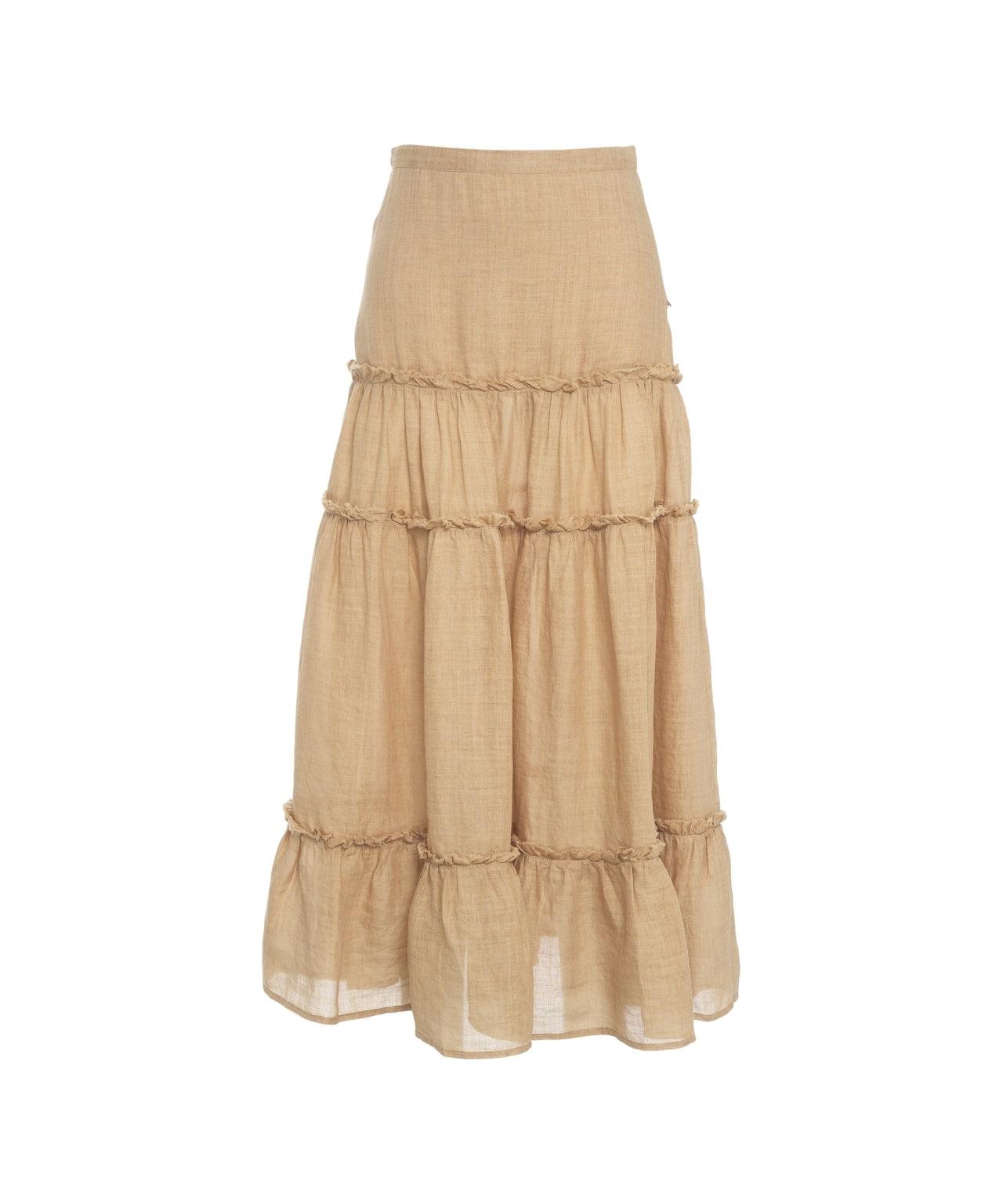 Ramie maxi skirt Product Image