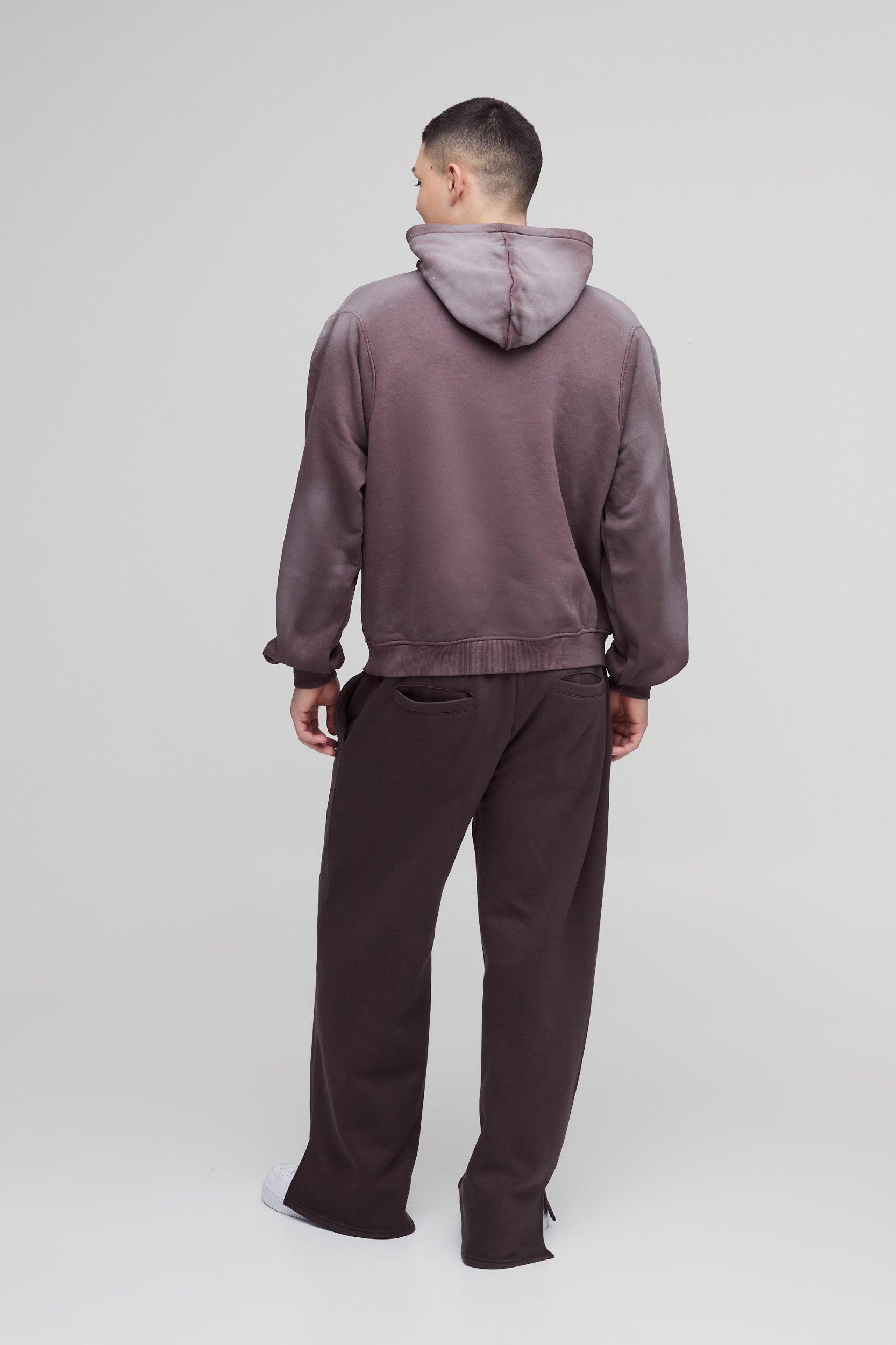Oversized Boxy Funnel Neck Seam Detail Hoodie | boohooMAN USA Product Image