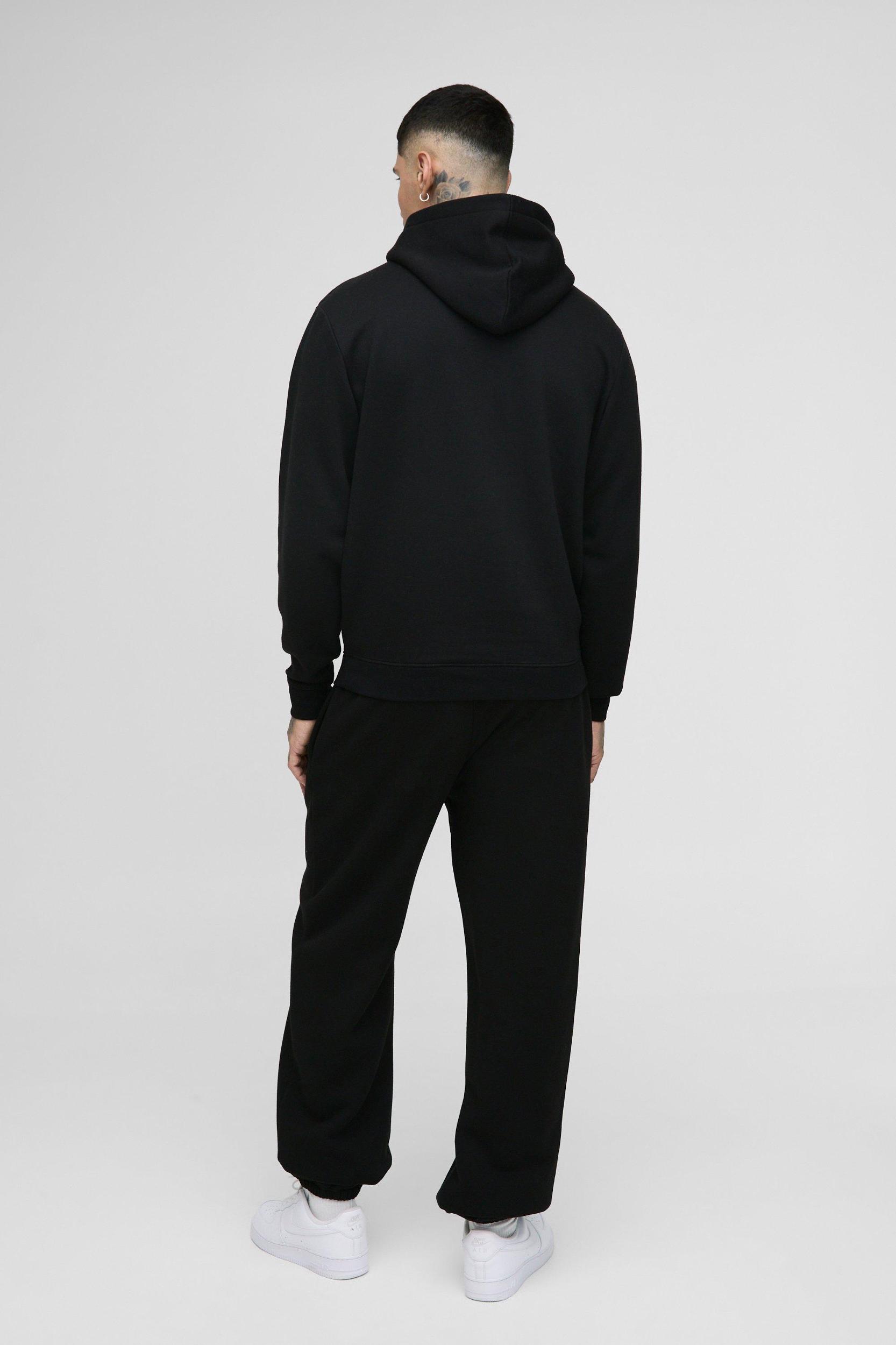 Tall Rib Cage Embroidered Regular Hoodie | boohooMAN USA Product Image