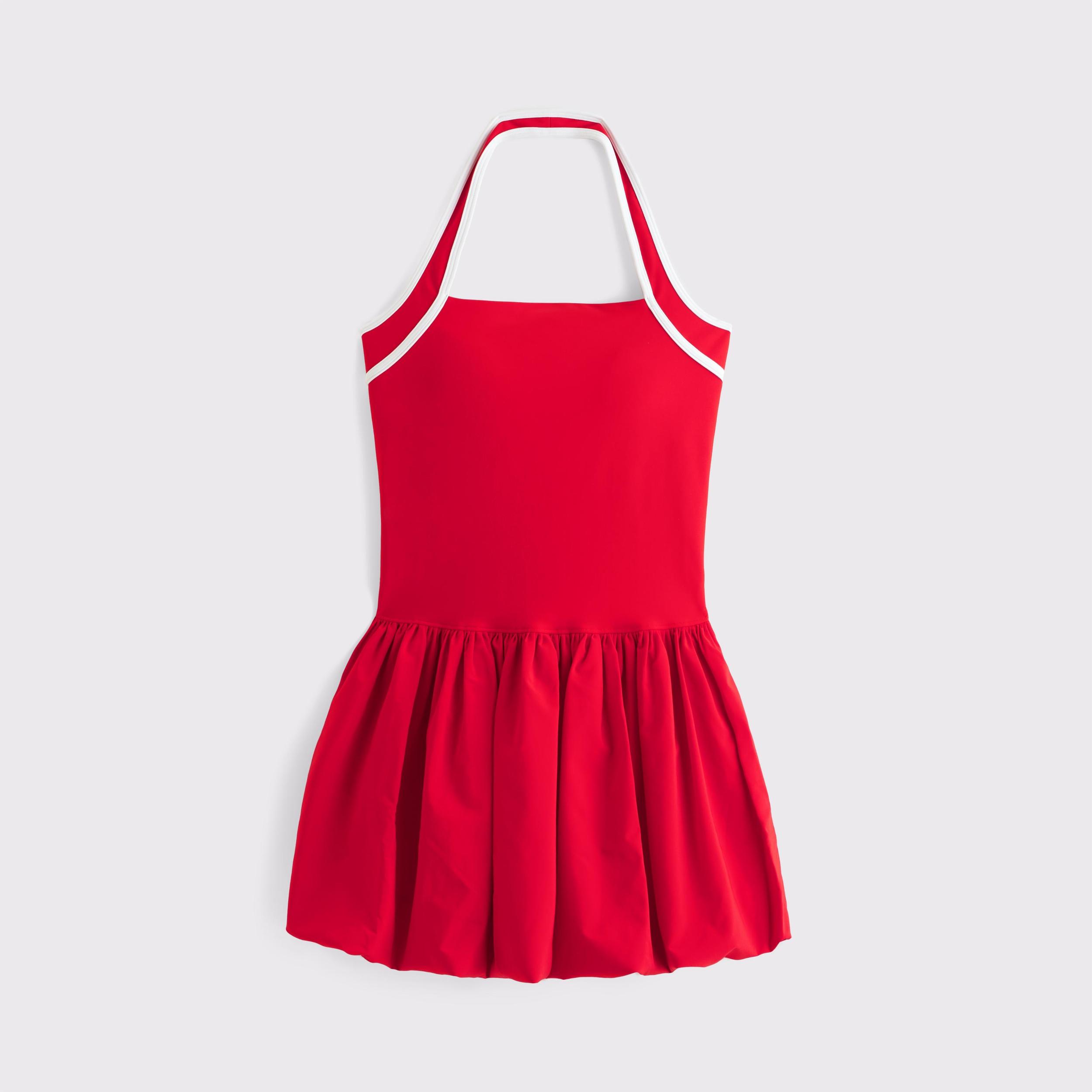 YPB motionTEK Halter Bubble Hem Mini Dress Product Image