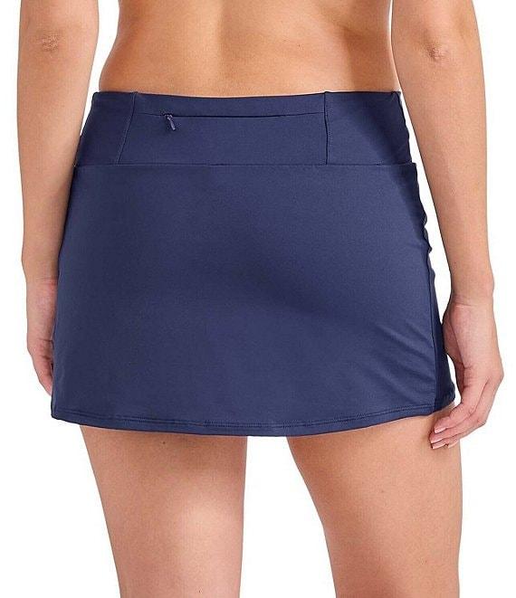 Tommy Bahama Pearl Solid Texture Pique Skirted Swim Bottom Product Image