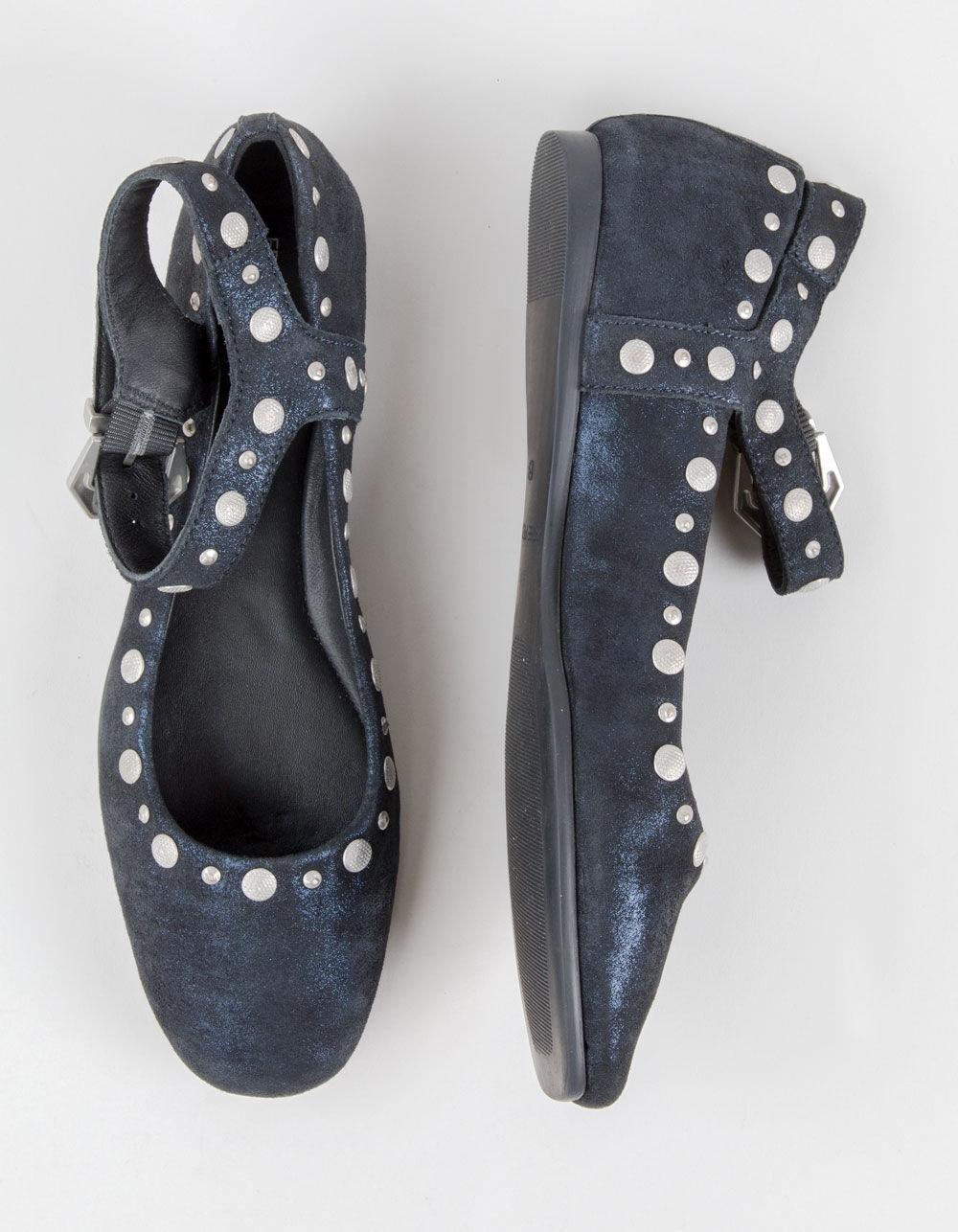 FREE PEOPLE Mystic Mary Jane Womens Ballet Flats - NAVY Product Image