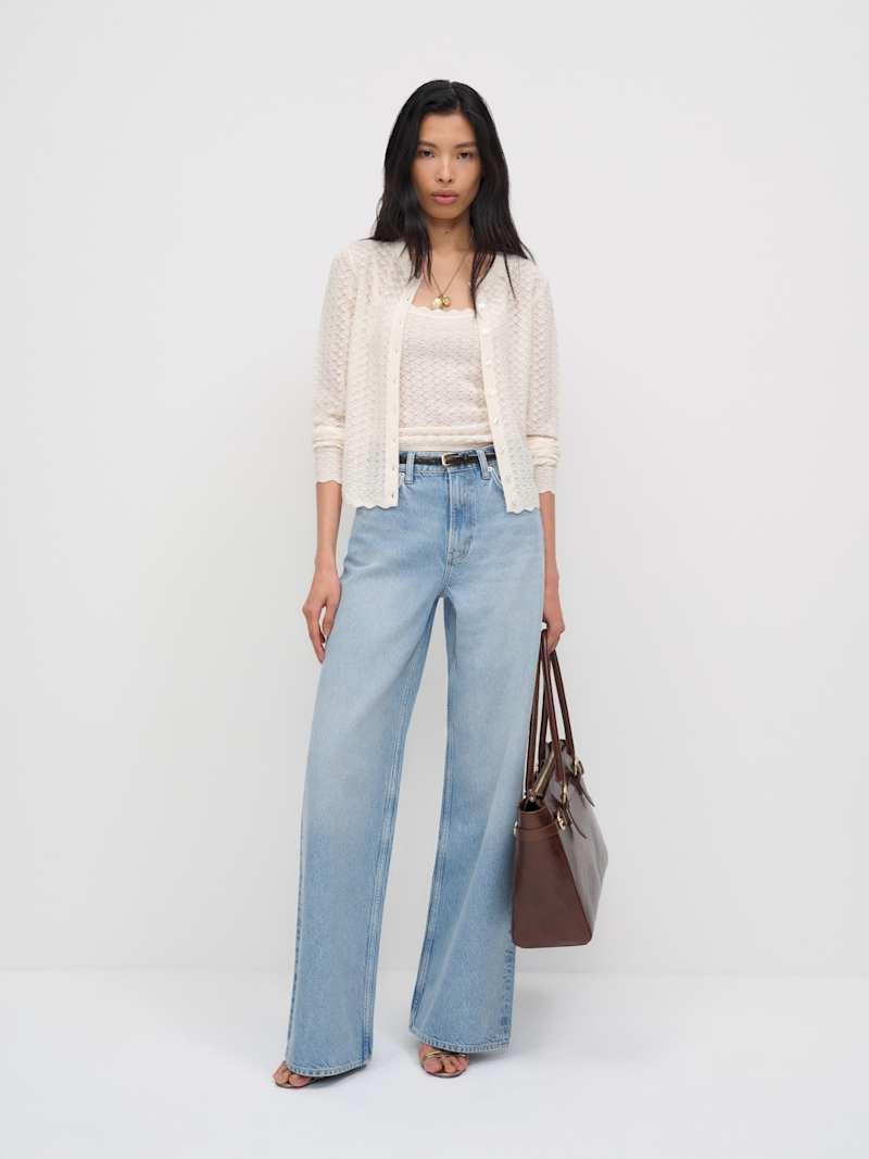 Cary High Rise Slouchy Wide Leg Jeans Product Image