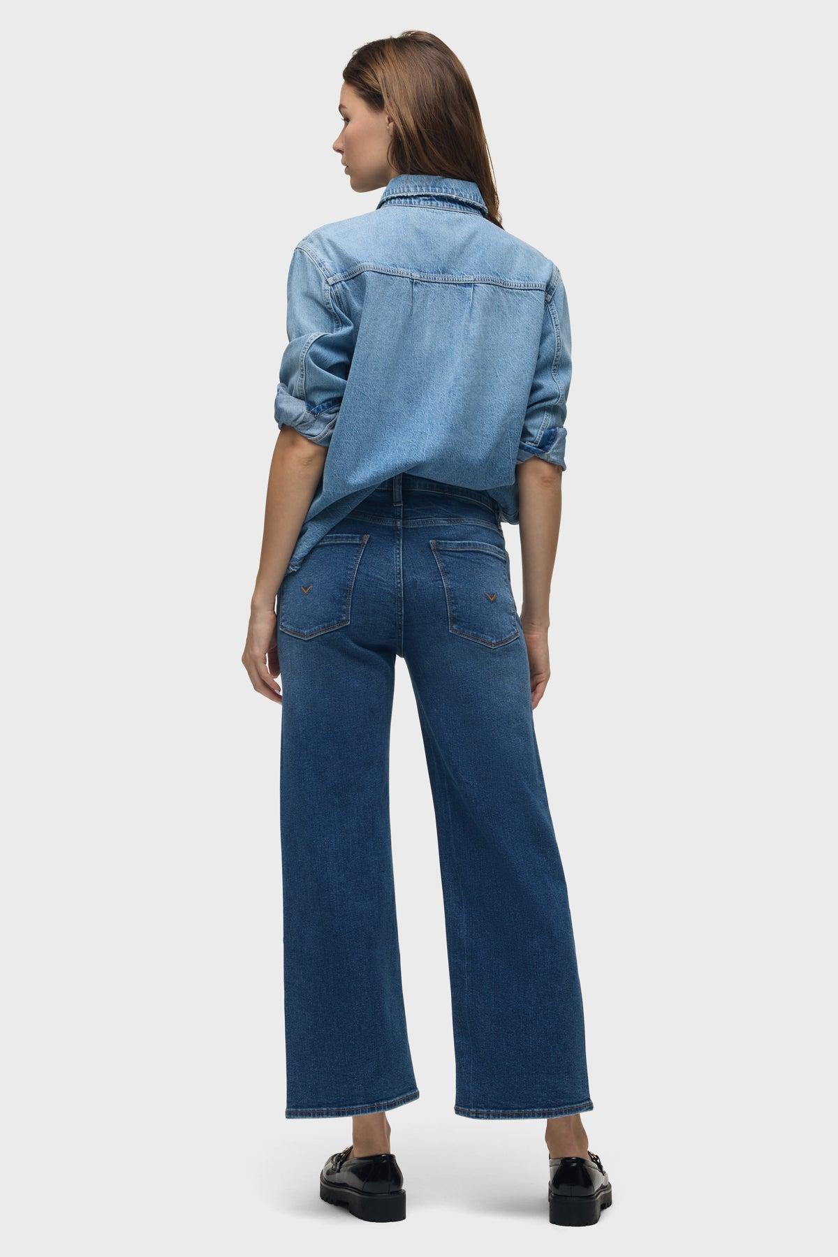 Rosalie High-Rise Wide Leg Ankle Jean Female Product Image
