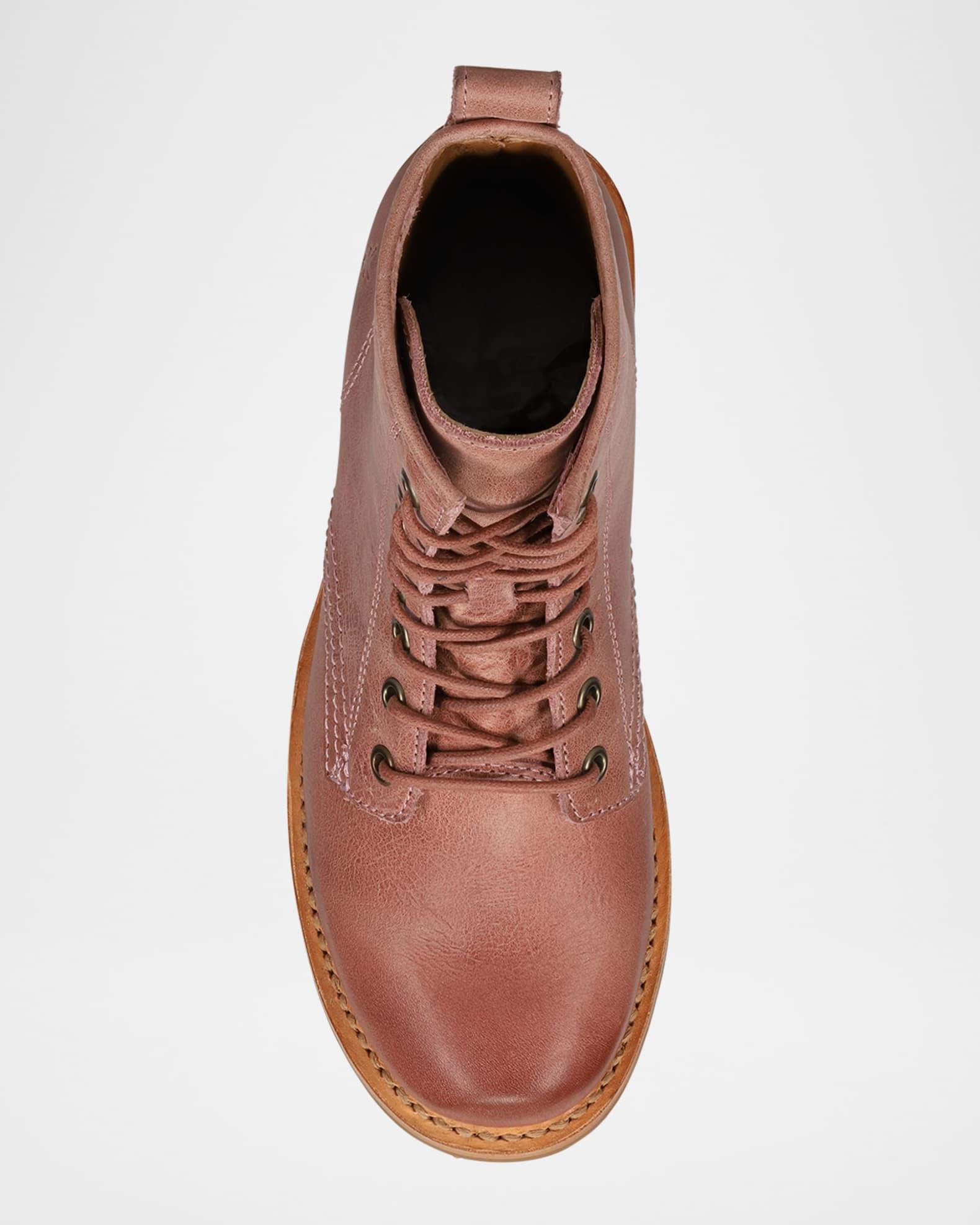 Veronica Flex Leather Combat Boots Product Image