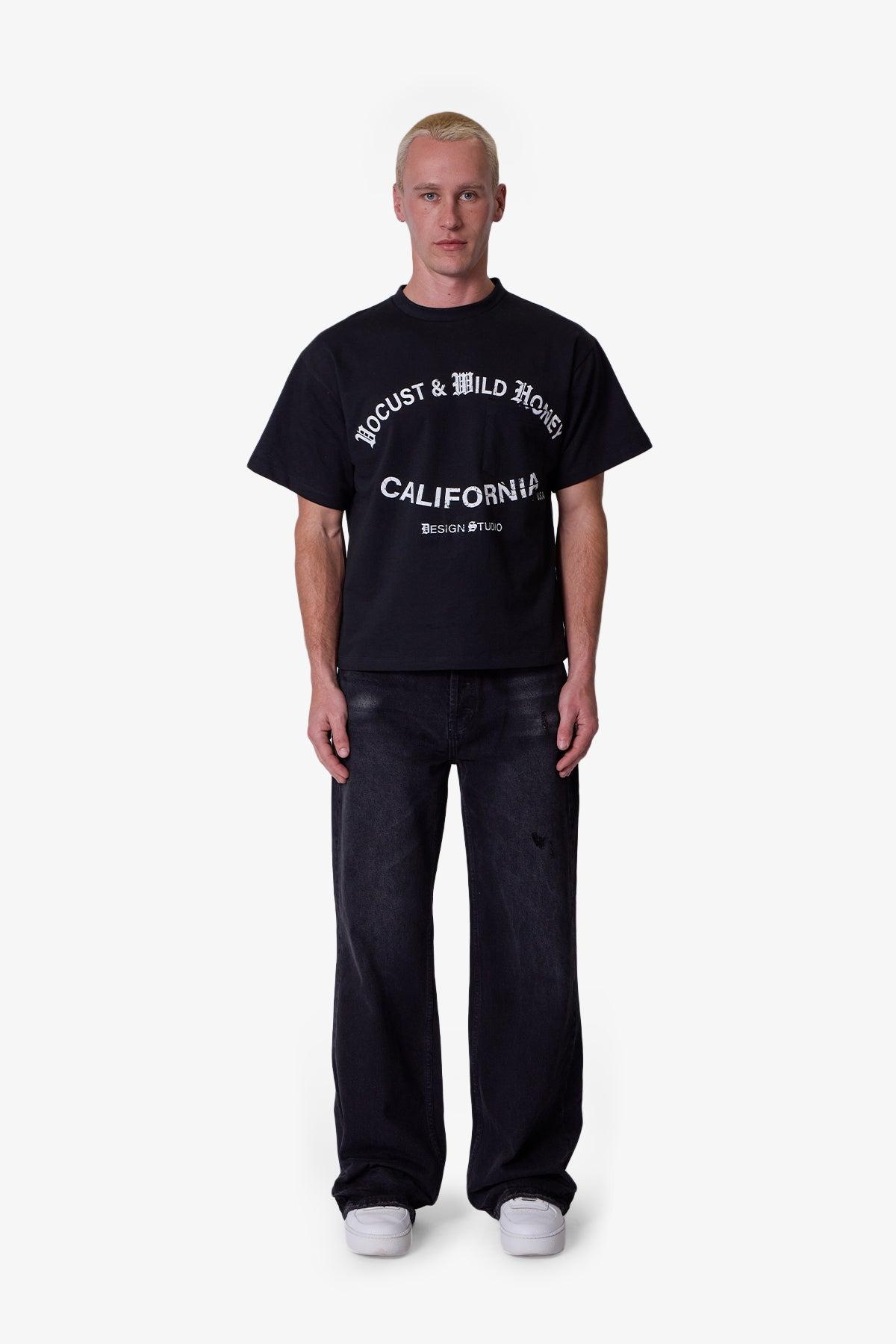 Studio Heavyweight Boxy Tee - Washed Black Product Image