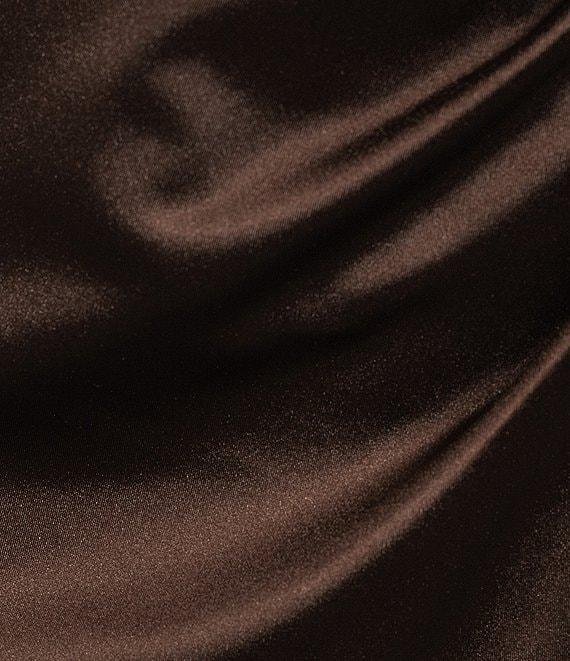 B. Darlin Off-The-Shoulder Corset Wrap Side Slit Long Dress Product Image