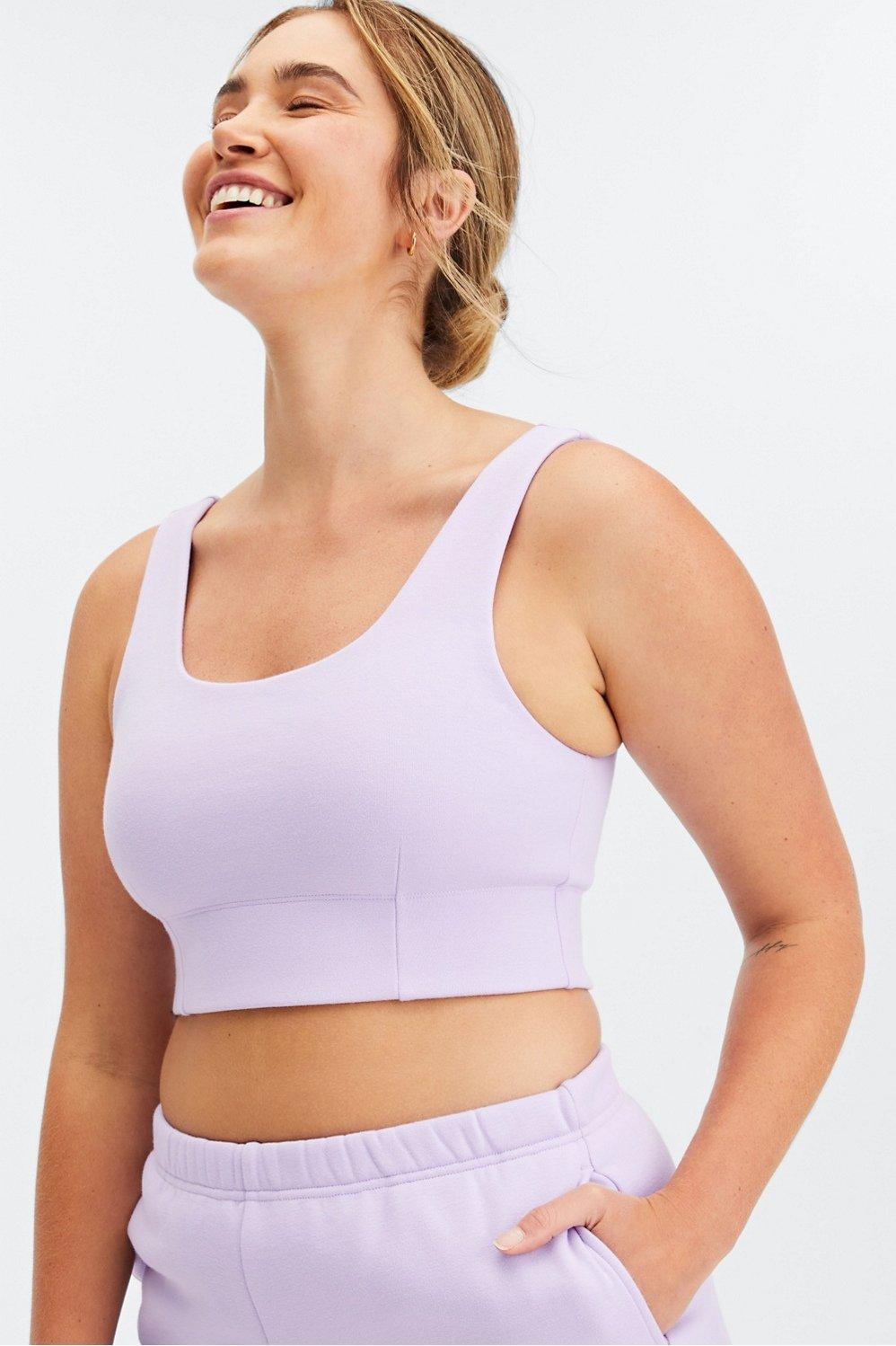 Fabletics Autumn Low Impact Sports Bra Womens purple Size XXL Product Image