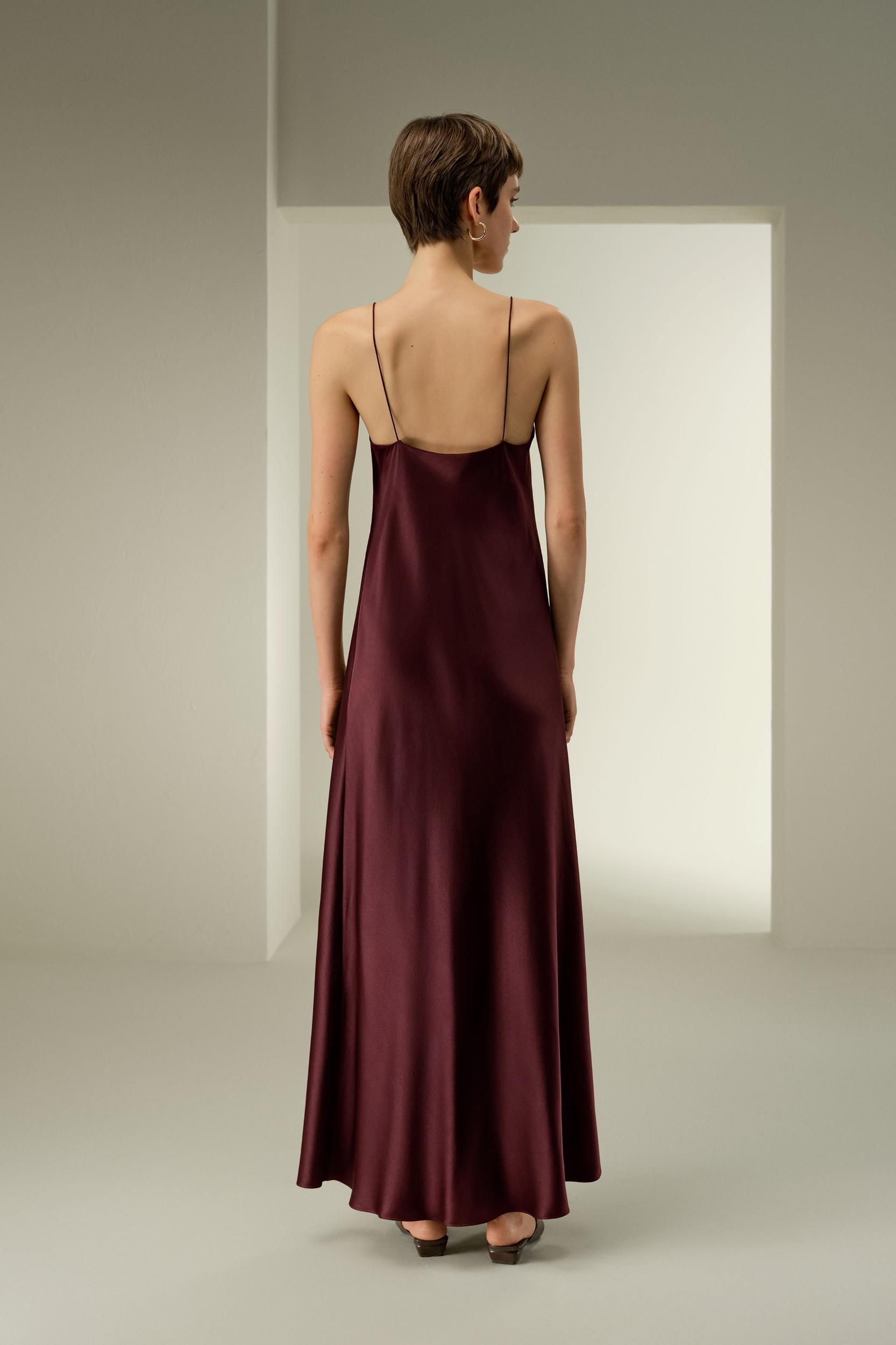 U-Neck Minimalist Slip Dress Product Image