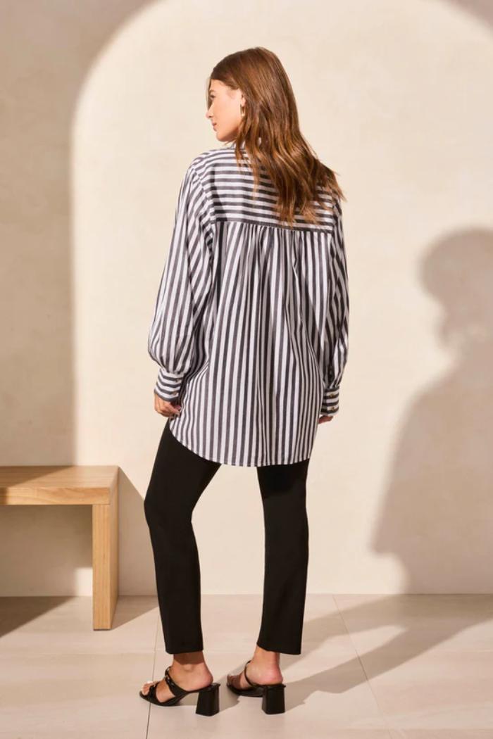 Stripe Button-Front Shirt Product Image
