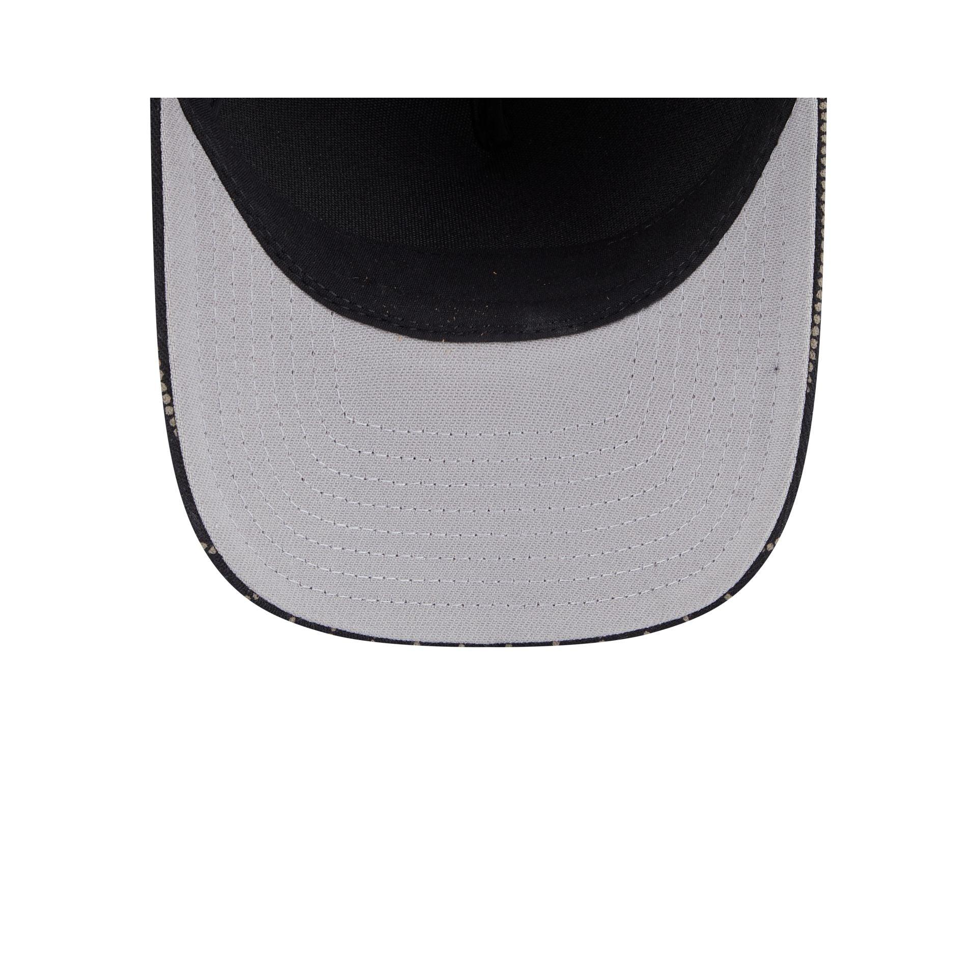 New Era Cap Washed Twill Black 9FORTY M-Crown A-Frame Adjustable Hat Male Product Image