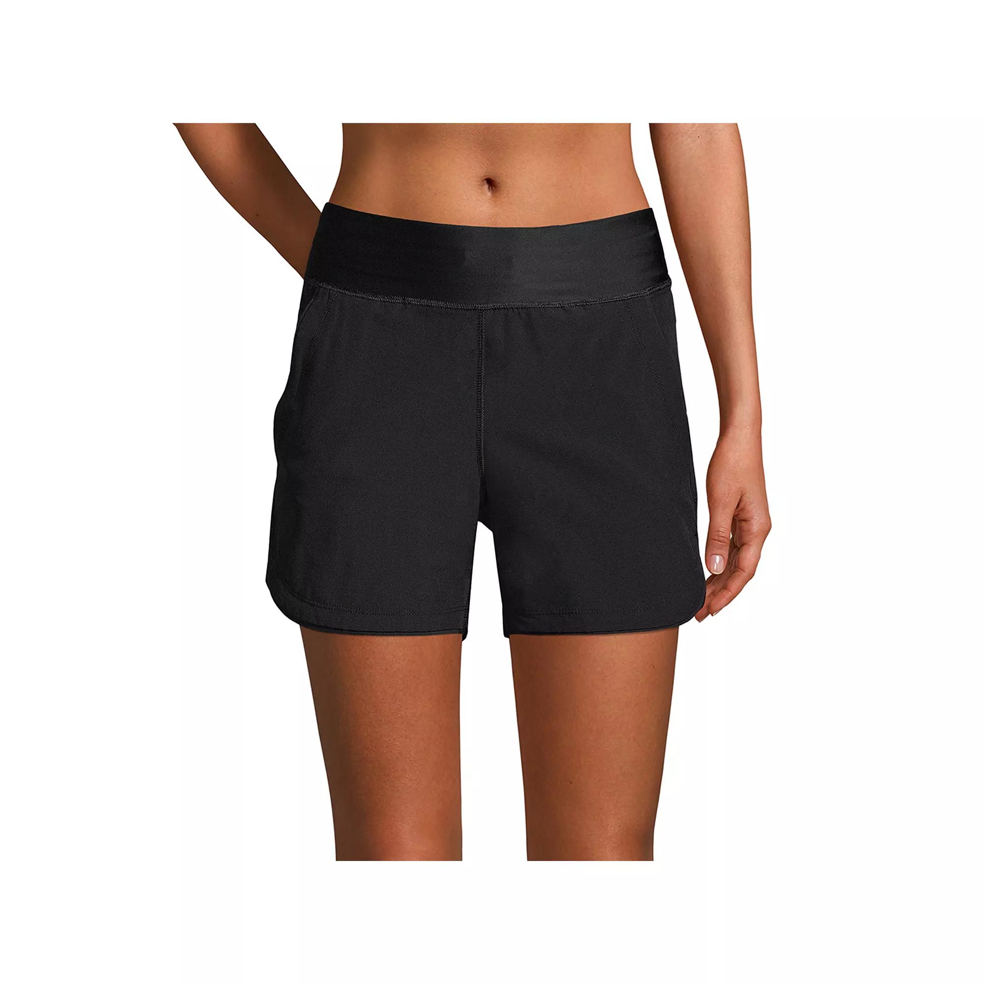 Petite Lands' End 5" Quick Dry Swim Shorts With Panty, Women's,  Product Image