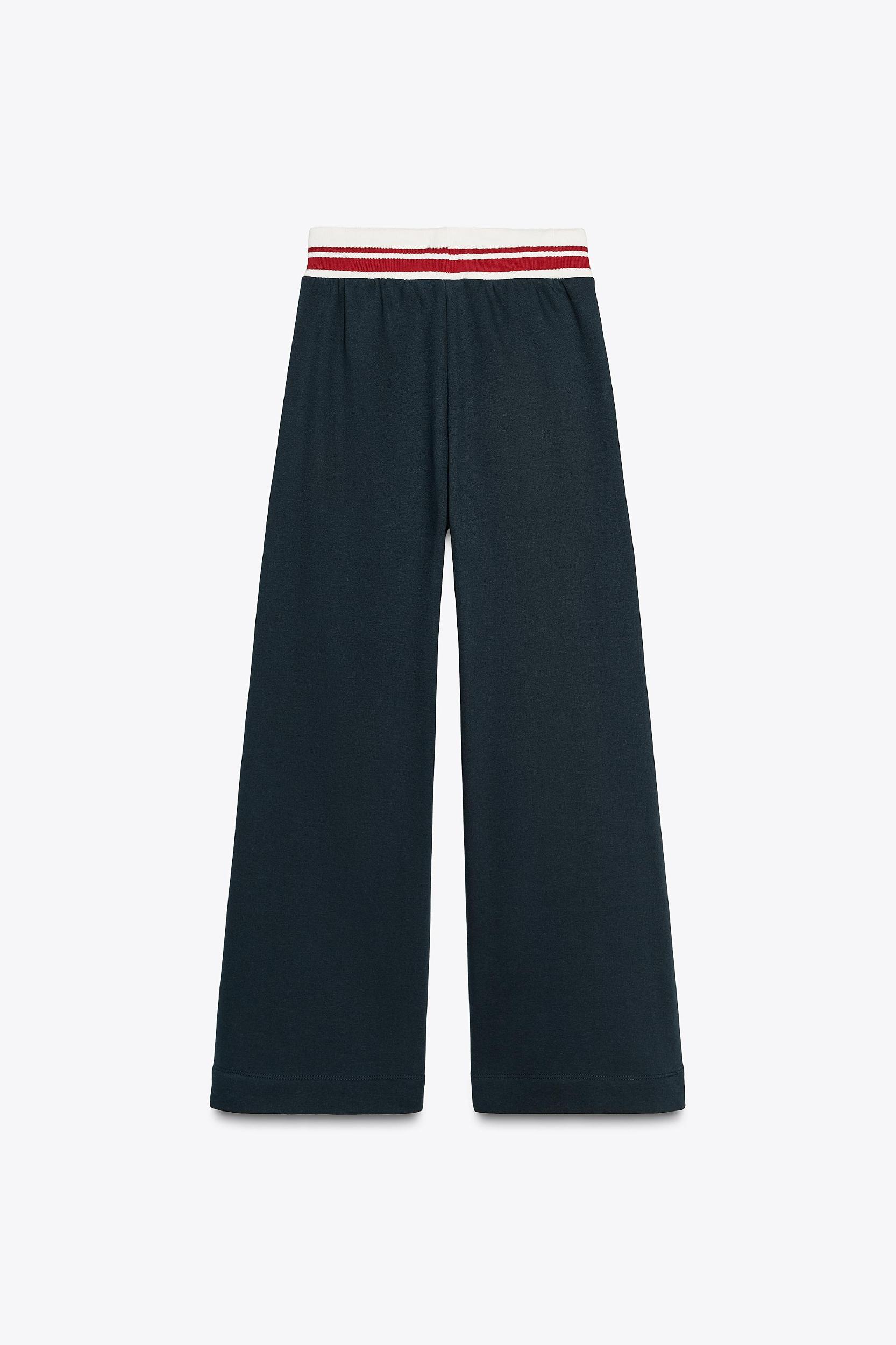 EMBROIDERED TEXT PANTS Product Image