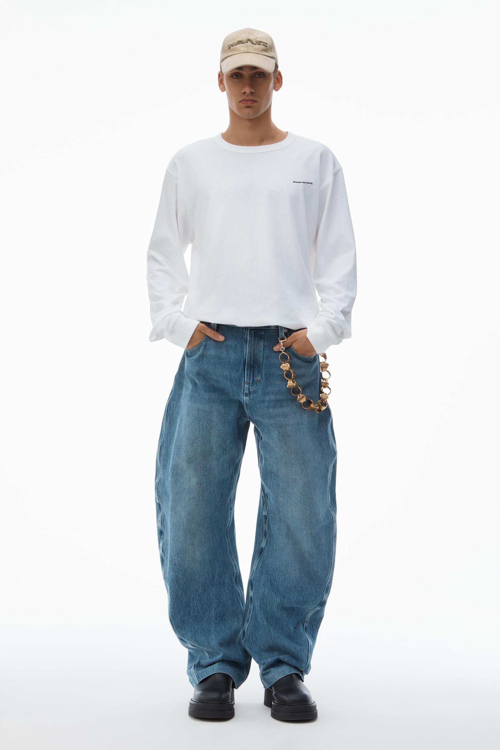 Unisex Long Sleeve Tee In High Twist Jersey Product Image