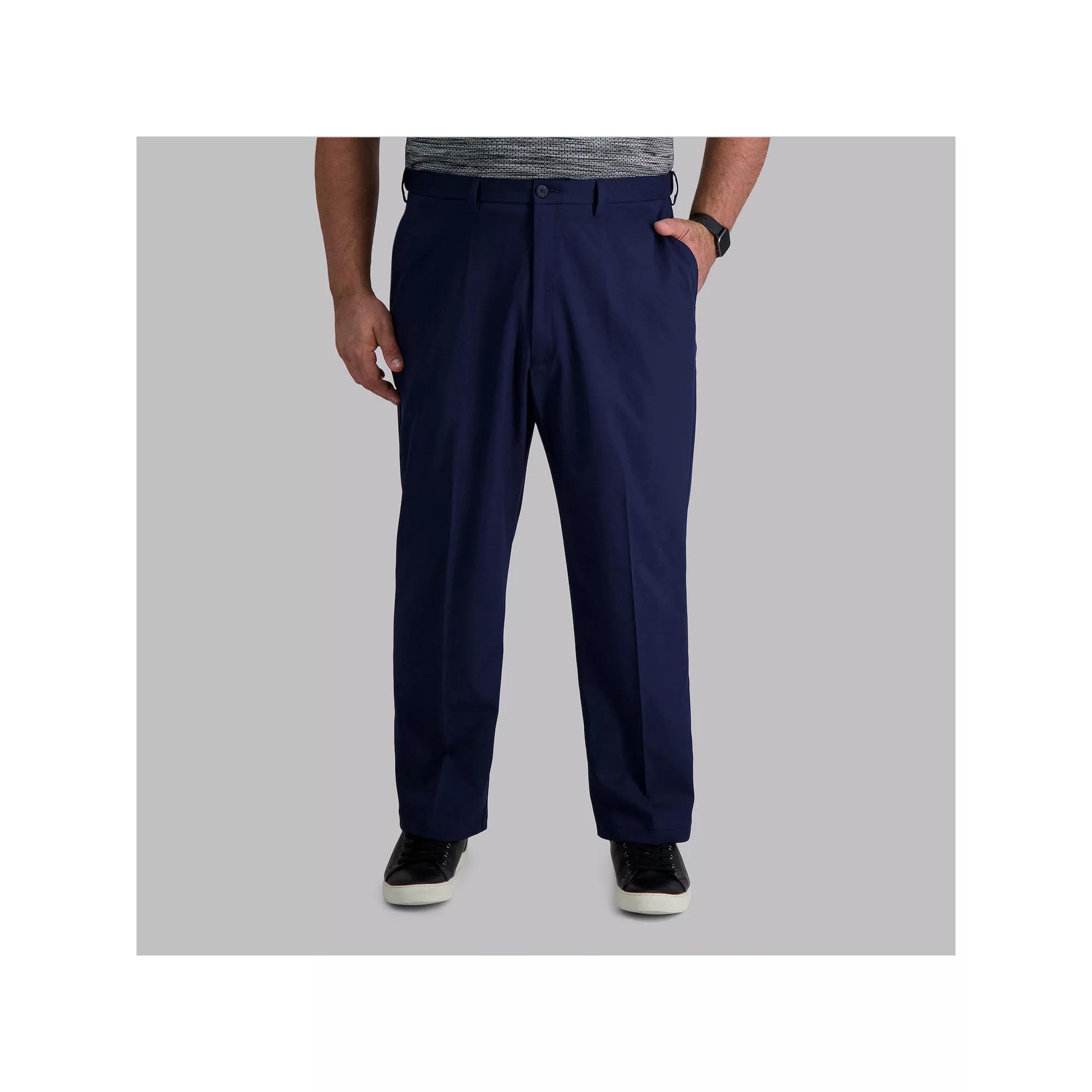 Big & Tall Haggar® Cool Right® Classic-Fit Flat-Front Performance Flex Pants, Men's,  Product Image