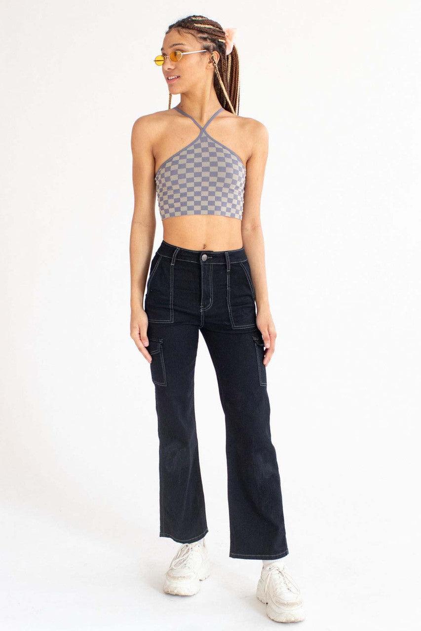 Black Stretch Carpenter Jeans Product Image