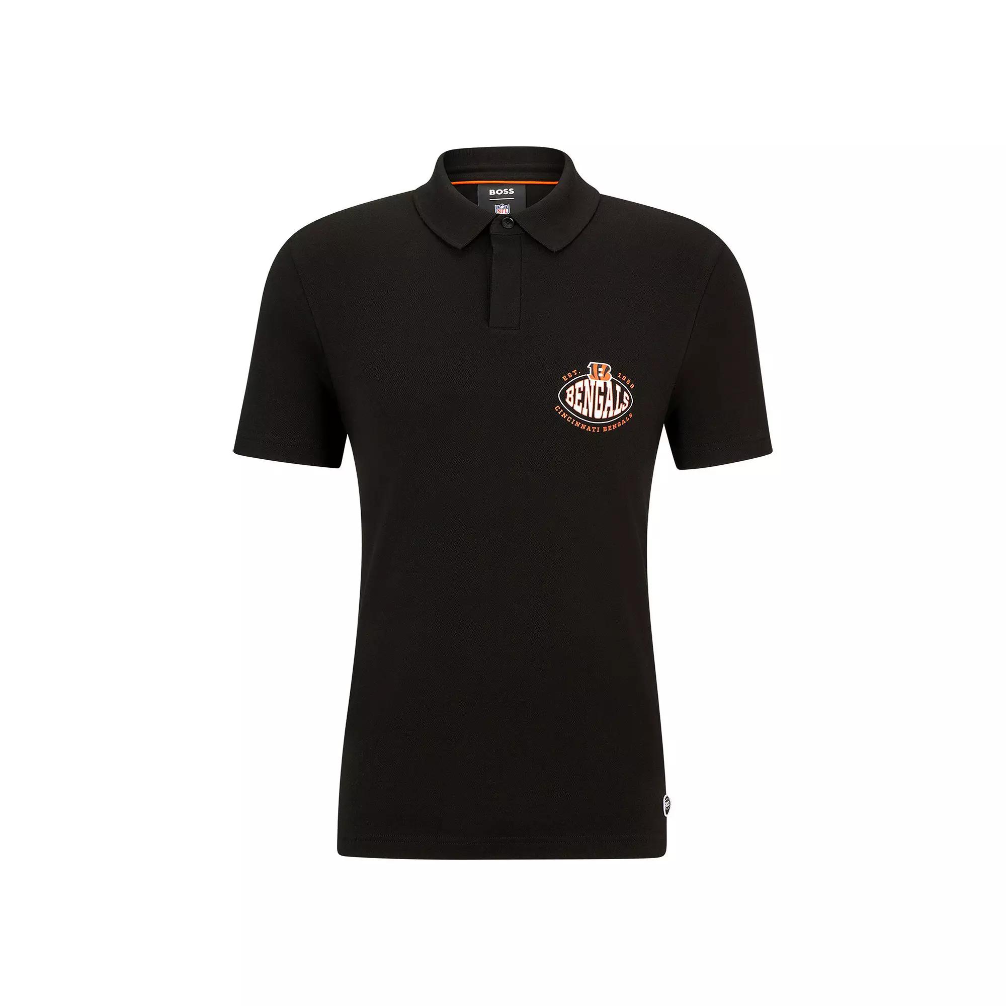 Men's BOSS X NFL  Black Cincinnati Bengals Polo, Size: 2XL Product Image