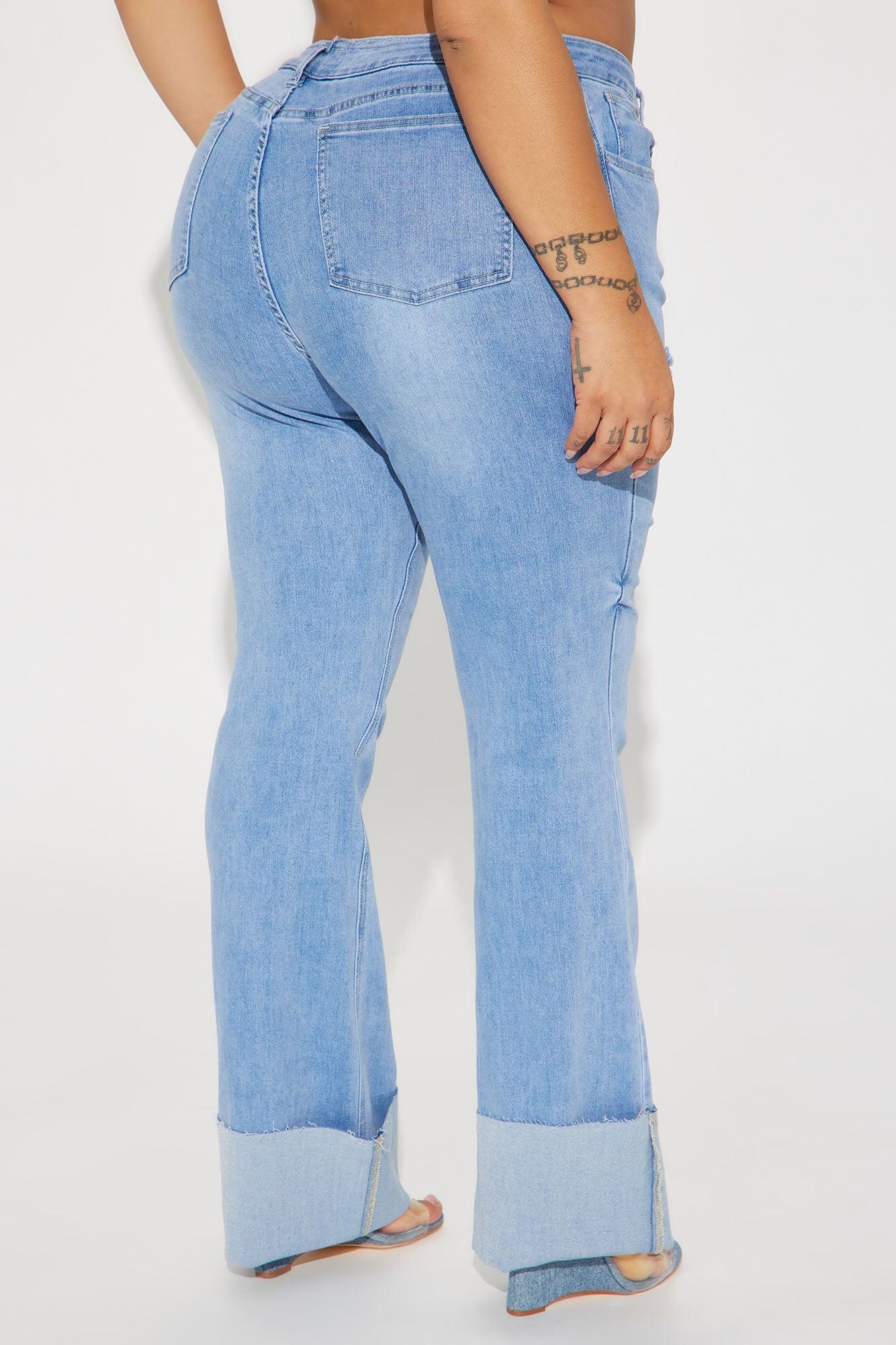 It's Cuffing Season Stretch Bootcut Jeans - Medium Wash Product Image