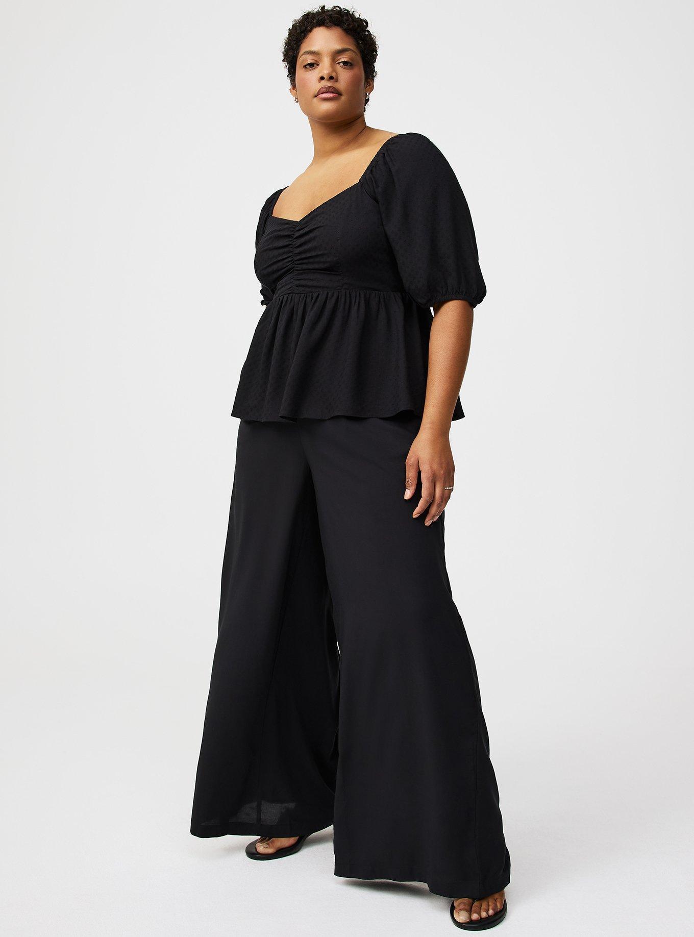 Pull-On Wide Leg Pant Product Image