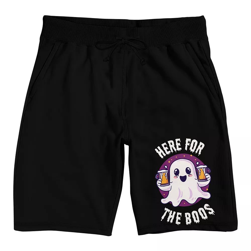 Men's Here For The Boos Pajama Shorts,  Product Image