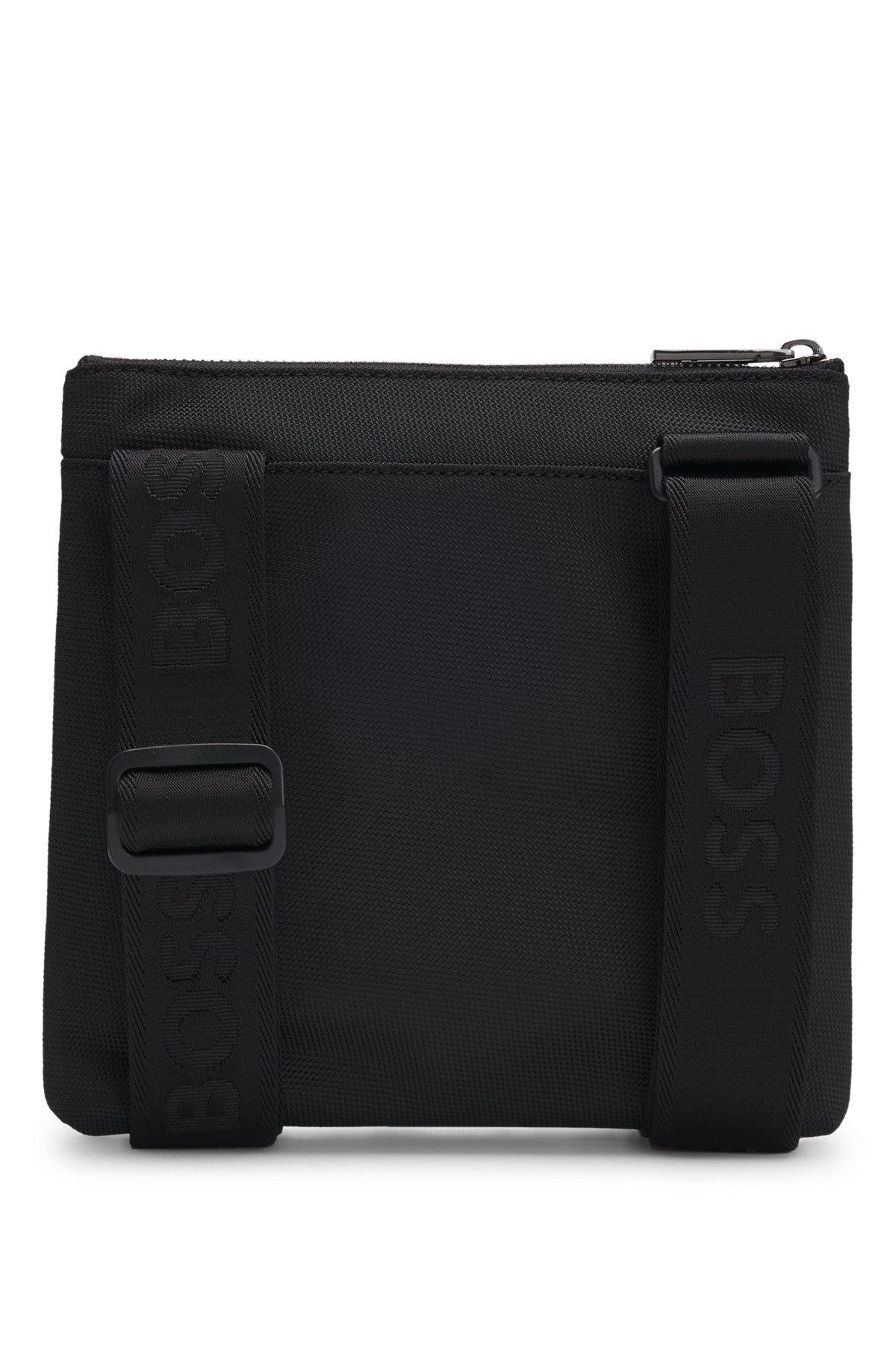 BOSS - Structured envelope bag with signature trims - Black Product Image