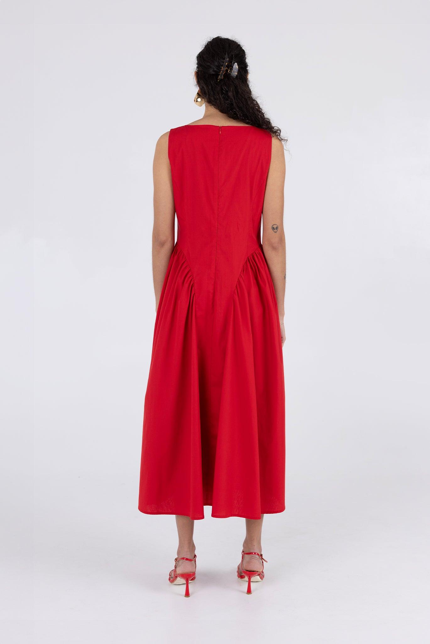 Vanessa Dress - Scarlet Product Image
