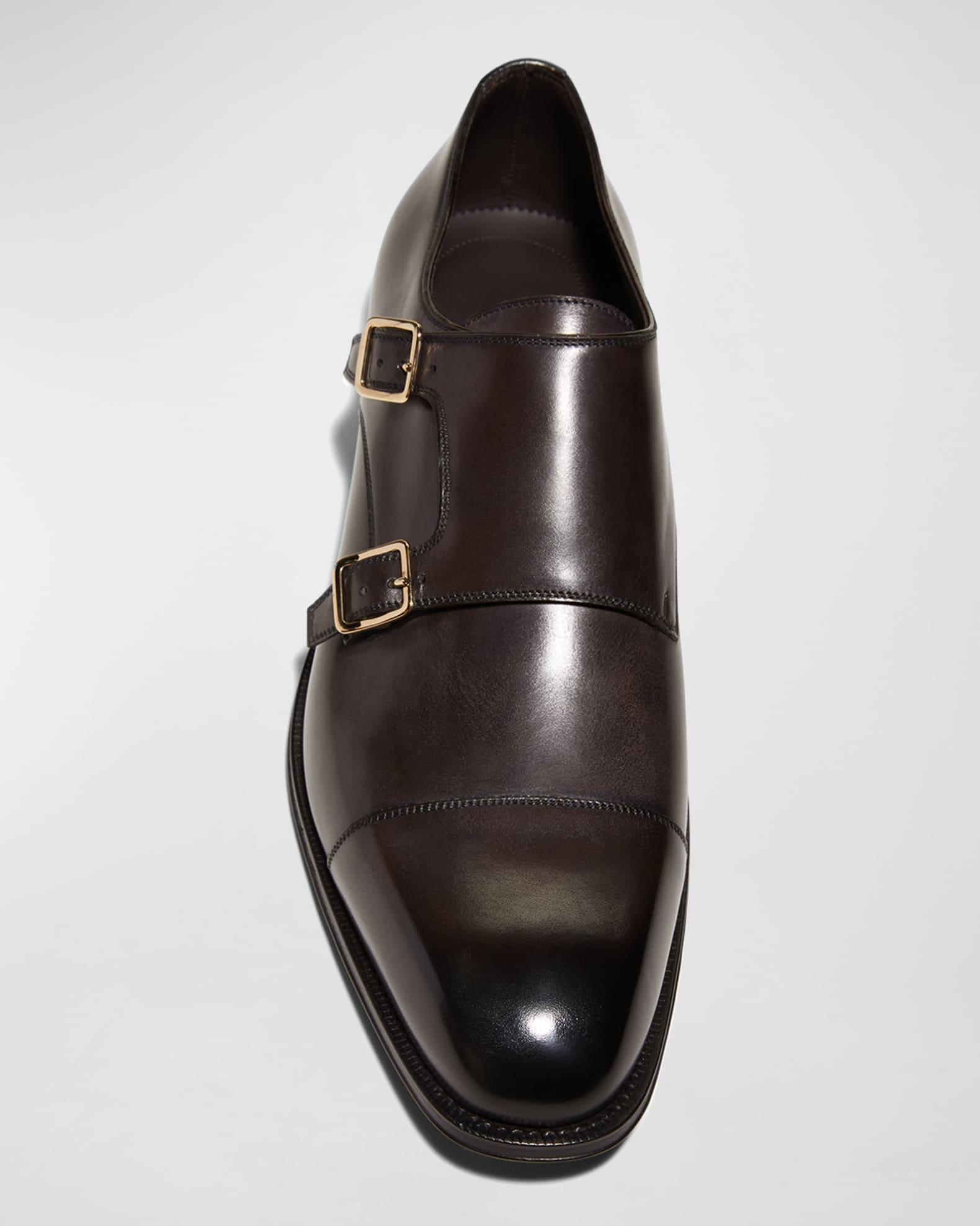 Men's Claydon Leather Double Monk Strap Loafers Product Image