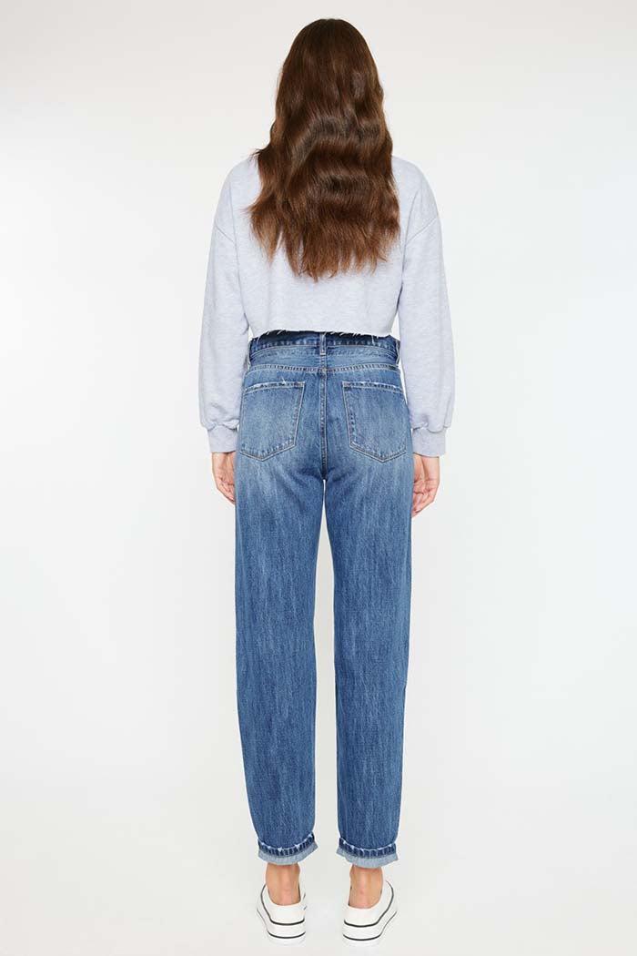 Slouchy Fit Drawstring Jeans Product Image
