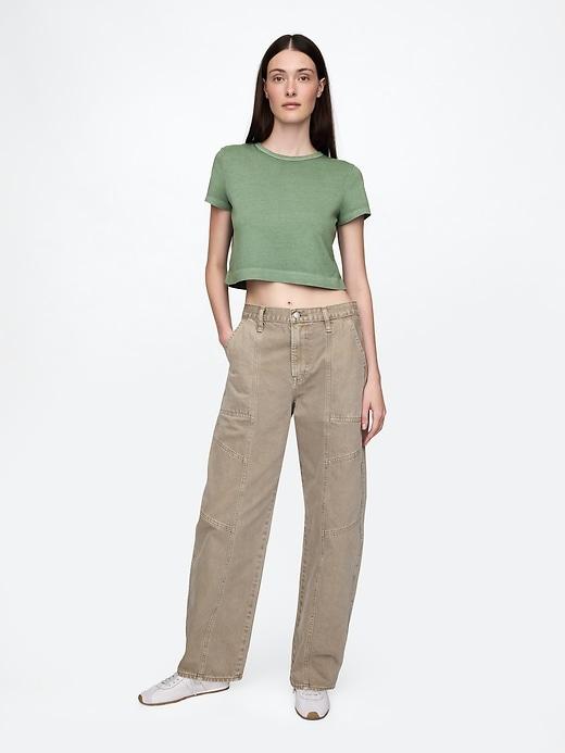 Organic Cotton VintageSoft Crop T-Shirt Product Image