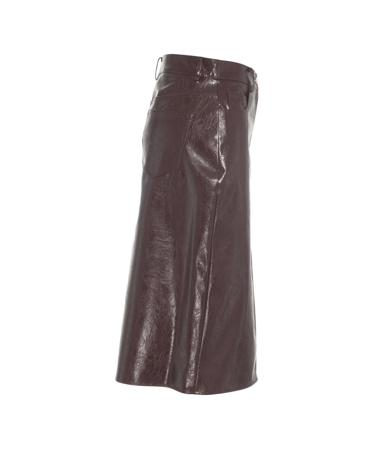 Faux leather midi skirt Product Image