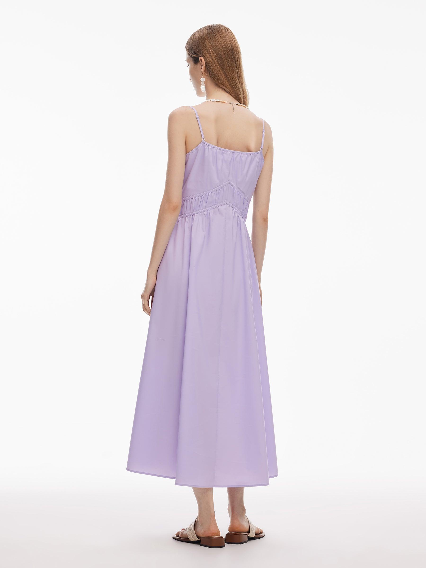 Adjustable Neckline Women A-Line Strap Maxi Dress Product Image