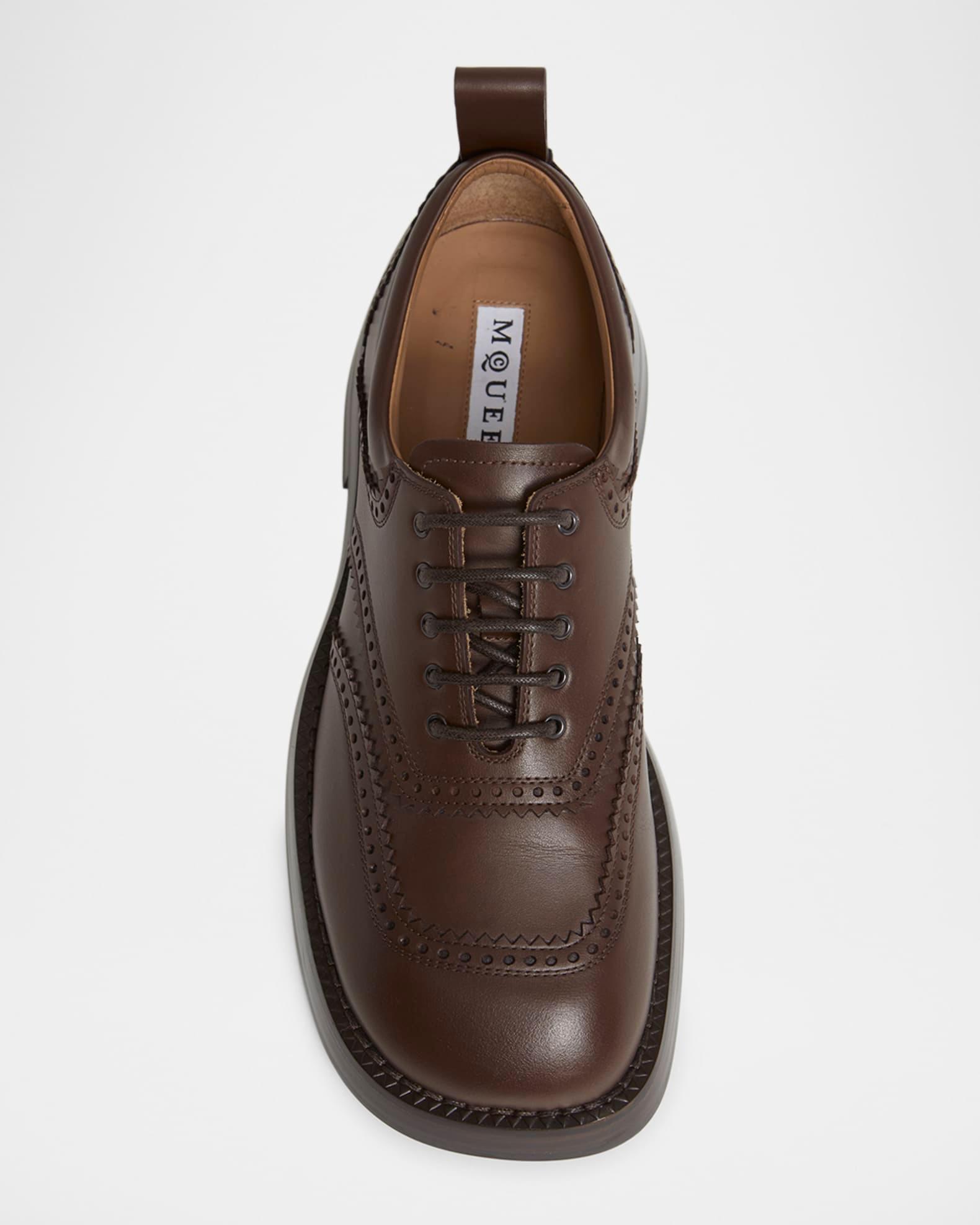 Men's Brogue Leather Oxfords Product Image